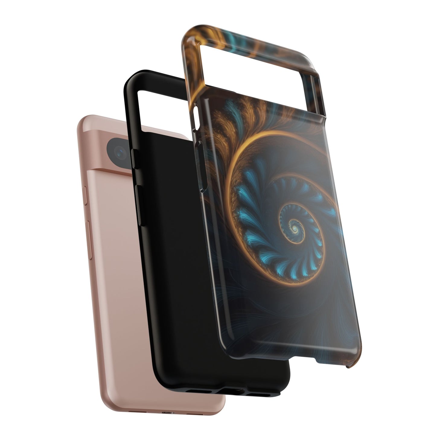 3D Fractal Custom Phone Case for Google Pixel 8 Pro, Pixel 8, Pixel 7, Pixel 6 Pro, Pixel 6, Pixel 5 5G - Designed by Thalia