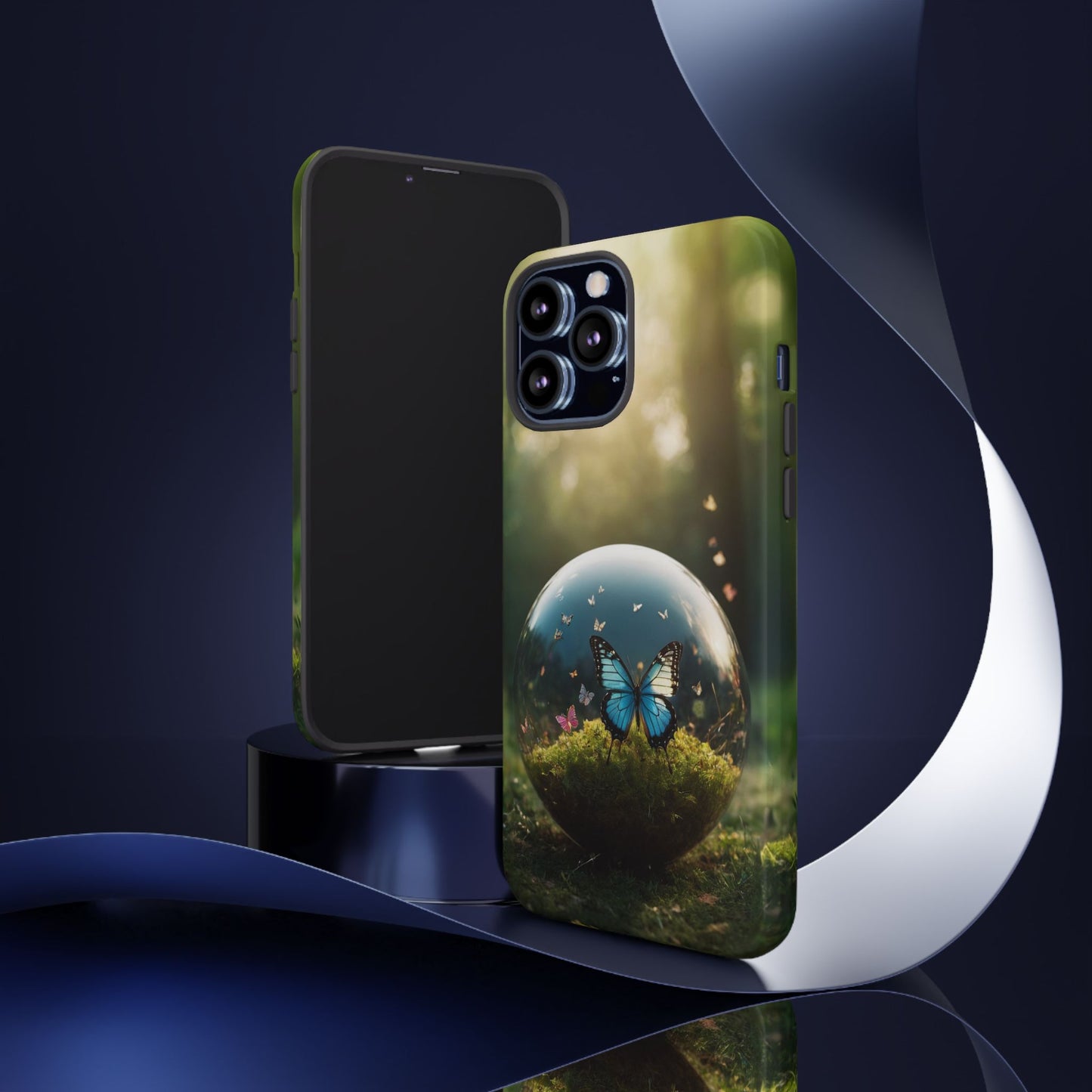 Butterfly Ball Custom Phone Case for iPhone 8–16 Pro Max, iPhone 8 Plus–13 Mini, iPhone XS–XS Max, iPhone 11–14 Pro Max - Designed by Thalia