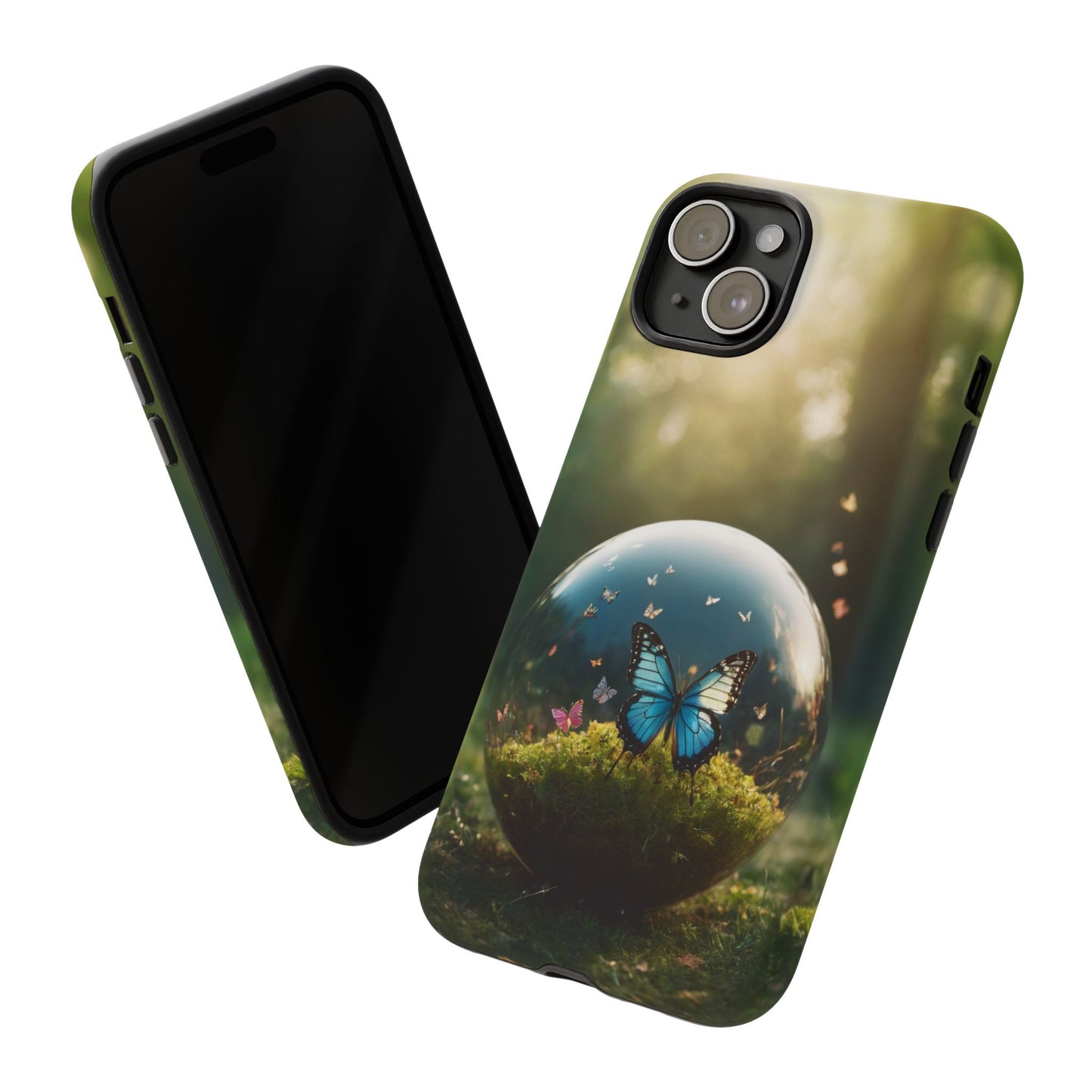 Butterfly Ball Custom Phone Case for iPhone 8–16 Pro Max, iPhone 8 Plus–13 Mini, iPhone XS–XS Max, iPhone 11–14 Pro Max - Designed by Thalia