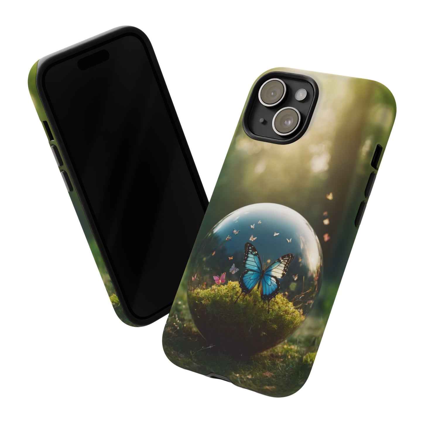 Butterfly Ball Custom Phone Case for iPhone 8–16 Pro Max, iPhone 8 Plus–13 Mini, iPhone XS–XS Max, iPhone 11–14 Pro Max - Designed by Thalia