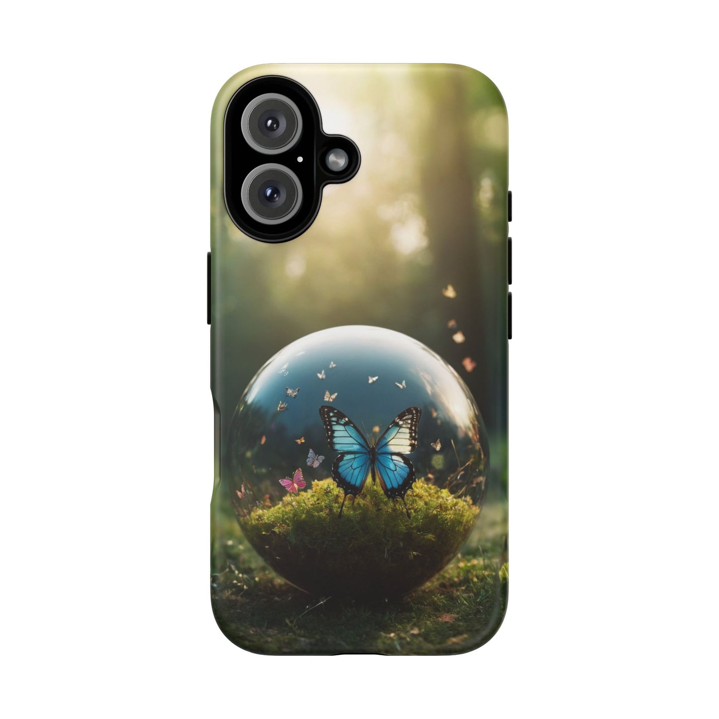 Butterfly Ball Custom Phone Case for iPhone 8–16 Pro Max, iPhone 8 Plus–13 Mini, iPhone XS–XS Max, iPhone 11–14 Pro Max - Designed by Thalia