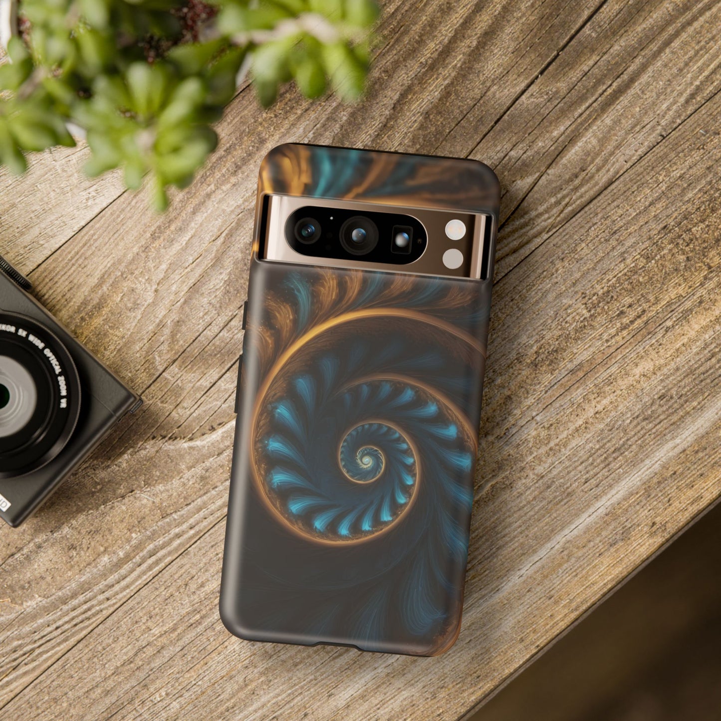 3D Fractal Custom Phone Case for Google Pixel 8 Pro, Pixel 8, Pixel 7, Pixel 6 Pro, Pixel 6, Pixel 5 5G - Designed by Thalia