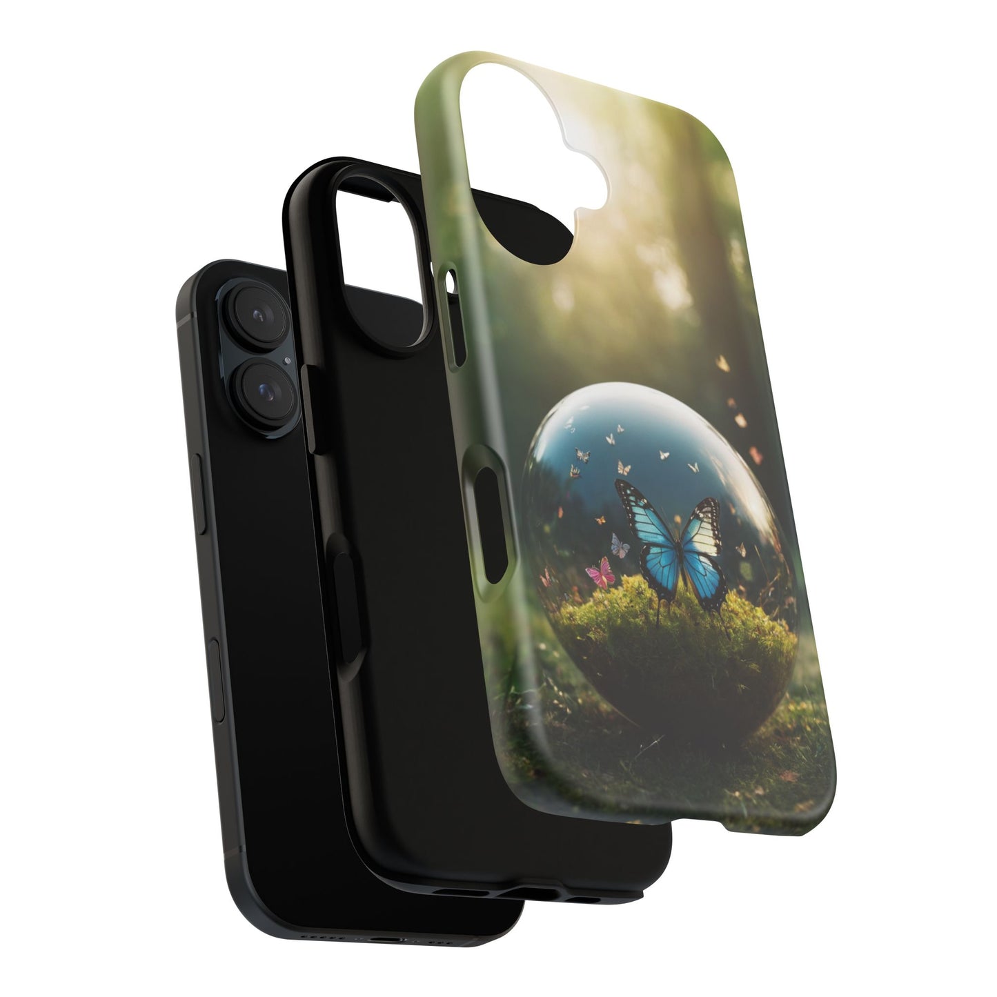 Butterfly Ball Custom Phone Case for iPhone 8–16 Pro Max, iPhone 8 Plus–13 Mini, iPhone XS–XS Max, iPhone 11–14 Pro Max - Designed by Thalia