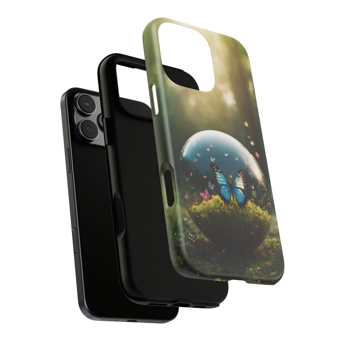 Butterfly Ball Custom Phone Case for iPhone 8–16 Pro Max, iPhone 8 Plus–13 Mini, iPhone XS–XS Max, iPhone 11–14 Pro Max - Designed by Thalia