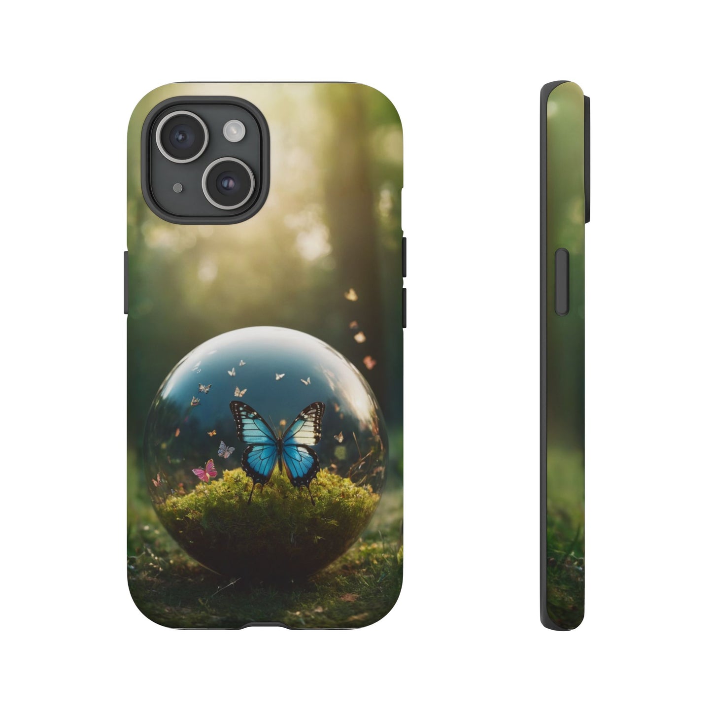 Butterfly Ball Custom Phone Case for iPhone 8–16 Pro Max, iPhone 8 Plus–13 Mini, iPhone XS–XS Max, iPhone 11–14 Pro Max - Designed by Thalia