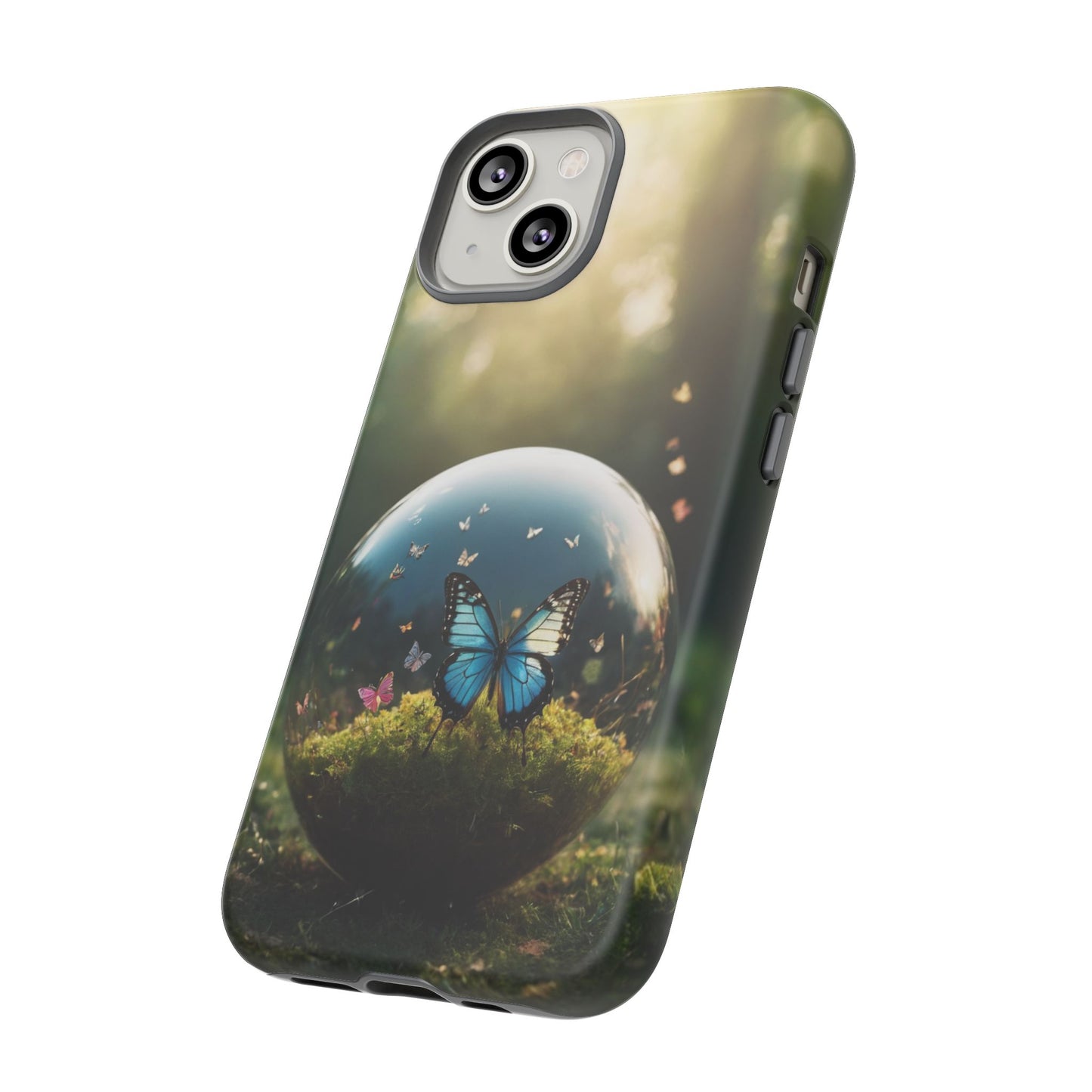 Butterfly Ball Custom Phone Case for iPhone 8–16 Pro Max, iPhone 8 Plus–13 Mini, iPhone XS–XS Max, iPhone 11–14 Pro Max - Designed by Thalia