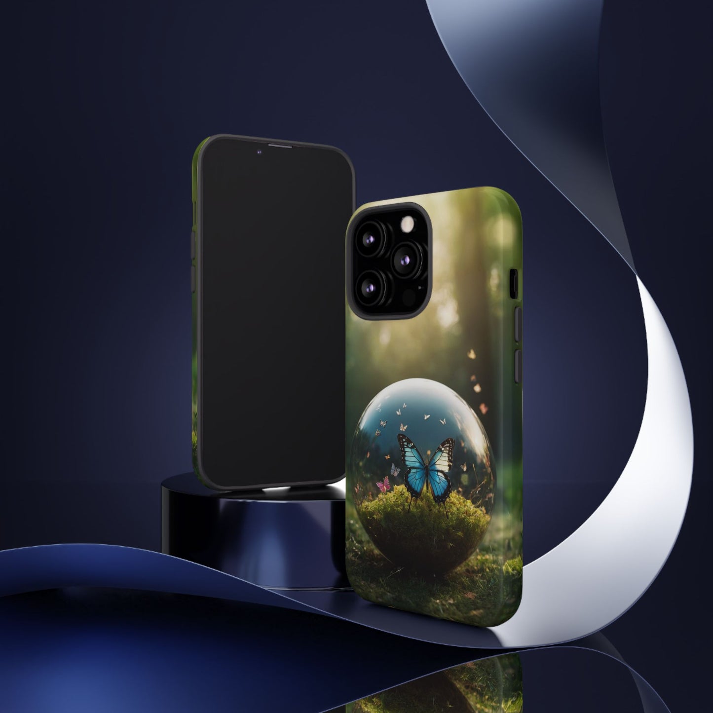 Butterfly Ball Custom Phone Case for iPhone 8–16 Pro Max, iPhone 8 Plus–13 Mini, iPhone XS–XS Max, iPhone 11–14 Pro Max - Designed by Thalia