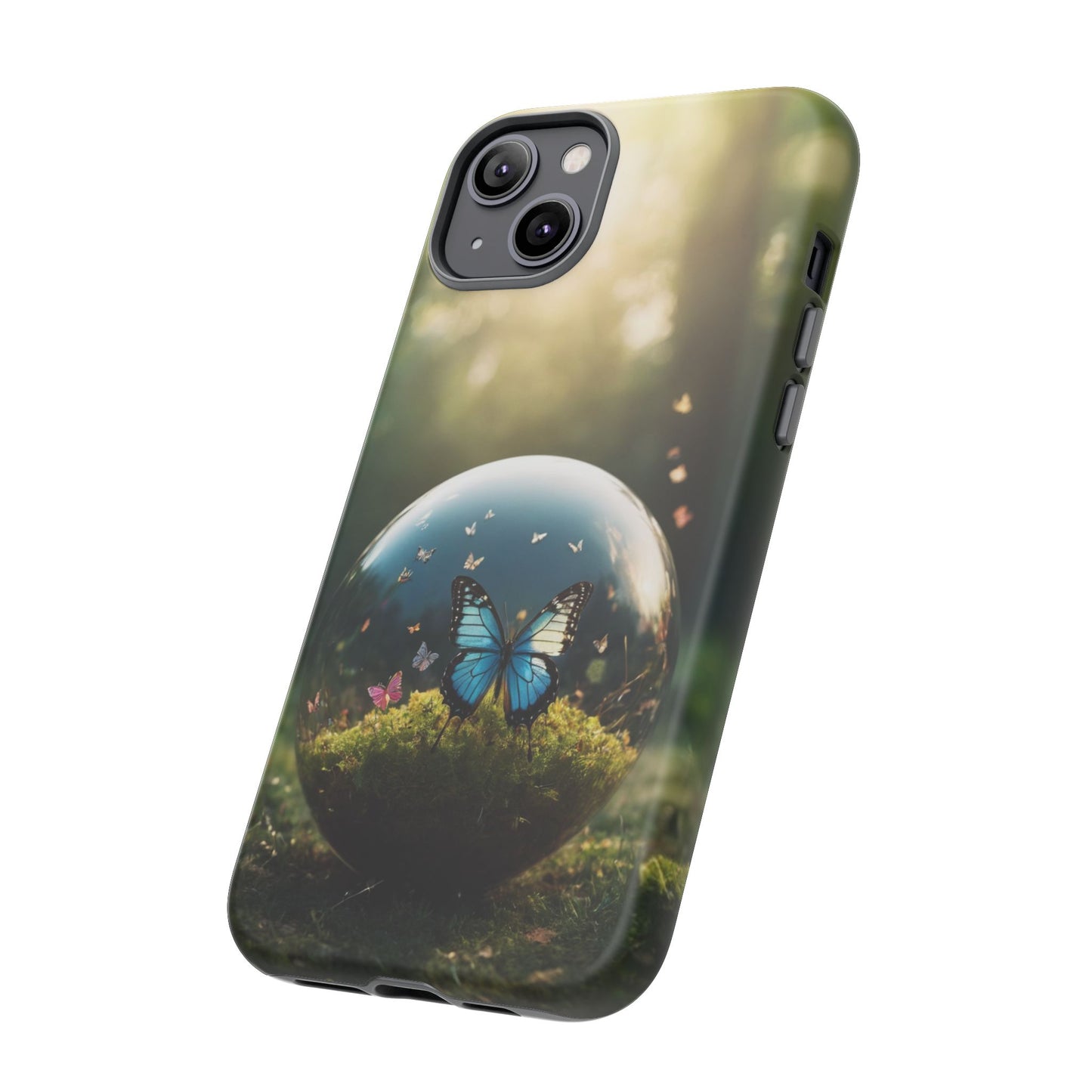 Butterfly Ball Custom Phone Case for iPhone 8–16 Pro Max, iPhone 8 Plus–13 Mini, iPhone XS–XS Max, iPhone 11–14 Pro Max - Designed by Thalia
