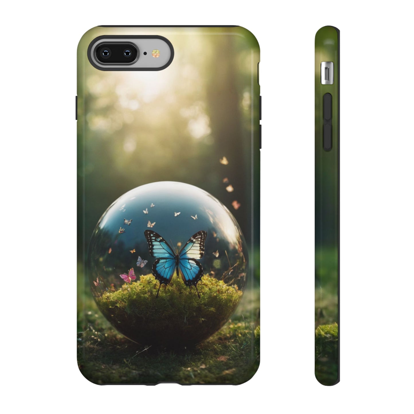 Butterfly Ball Custom Phone Case for iPhone 8–16 Pro Max, iPhone 8 Plus–13 Mini, iPhone XS–XS Max, iPhone 11–14 Pro Max - Designed by Thalia