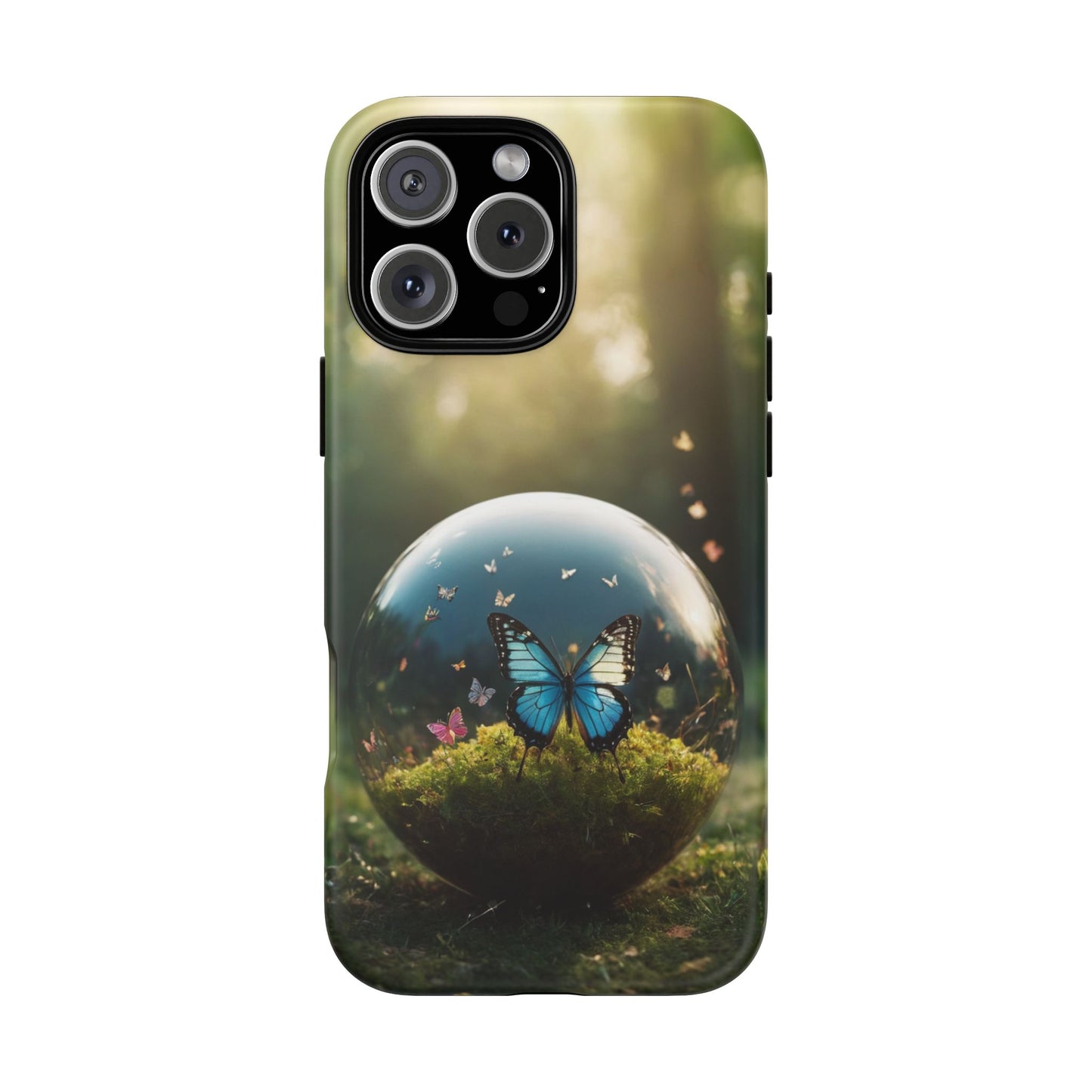 Butterfly Ball Custom Phone Case for iPhone 8–16 Pro Max, iPhone 8 Plus–13 Mini, iPhone XS–XS Max, iPhone 11–14 Pro Max - Designed by Thalia