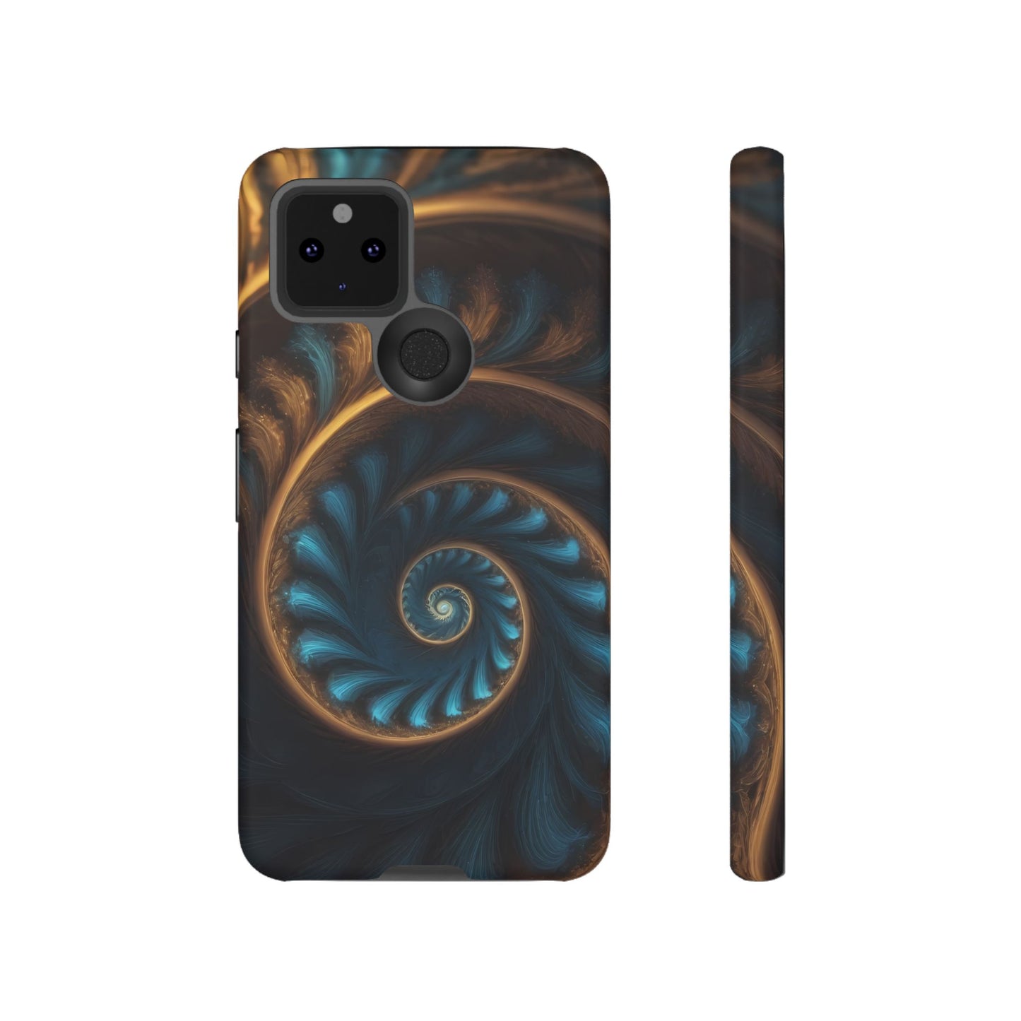 3D Fractal Custom Phone Case for Google Pixel 8 Pro, Pixel 8, Pixel 7, Pixel 6 Pro, Pixel 6, Pixel 5 5G - Designed by Thalia