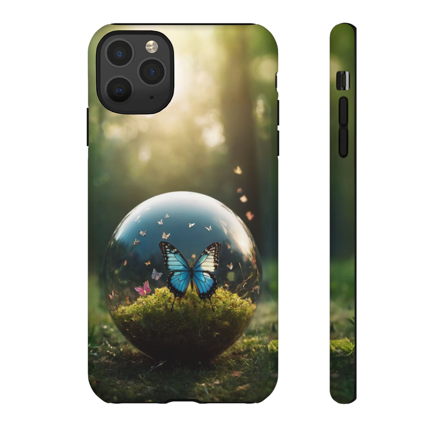 Butterfly Ball Custom Phone Case for iPhone 8–16 Pro Max, iPhone 8 Plus–13 Mini, iPhone XS–XS Max, iPhone 11–14 Pro Max - Designed by Thalia
