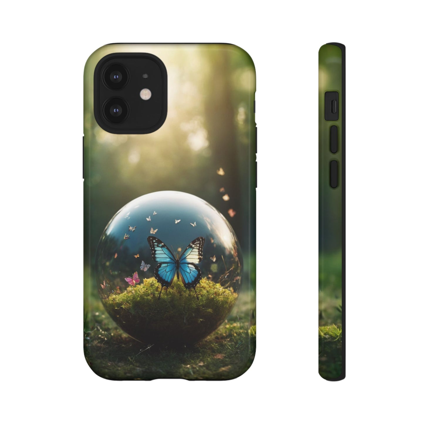 Butterfly Ball Custom Phone Case for iPhone 8–16 Pro Max, iPhone 8 Plus–13 Mini, iPhone XS–XS Max, iPhone 11–14 Pro Max - Designed by Thalia