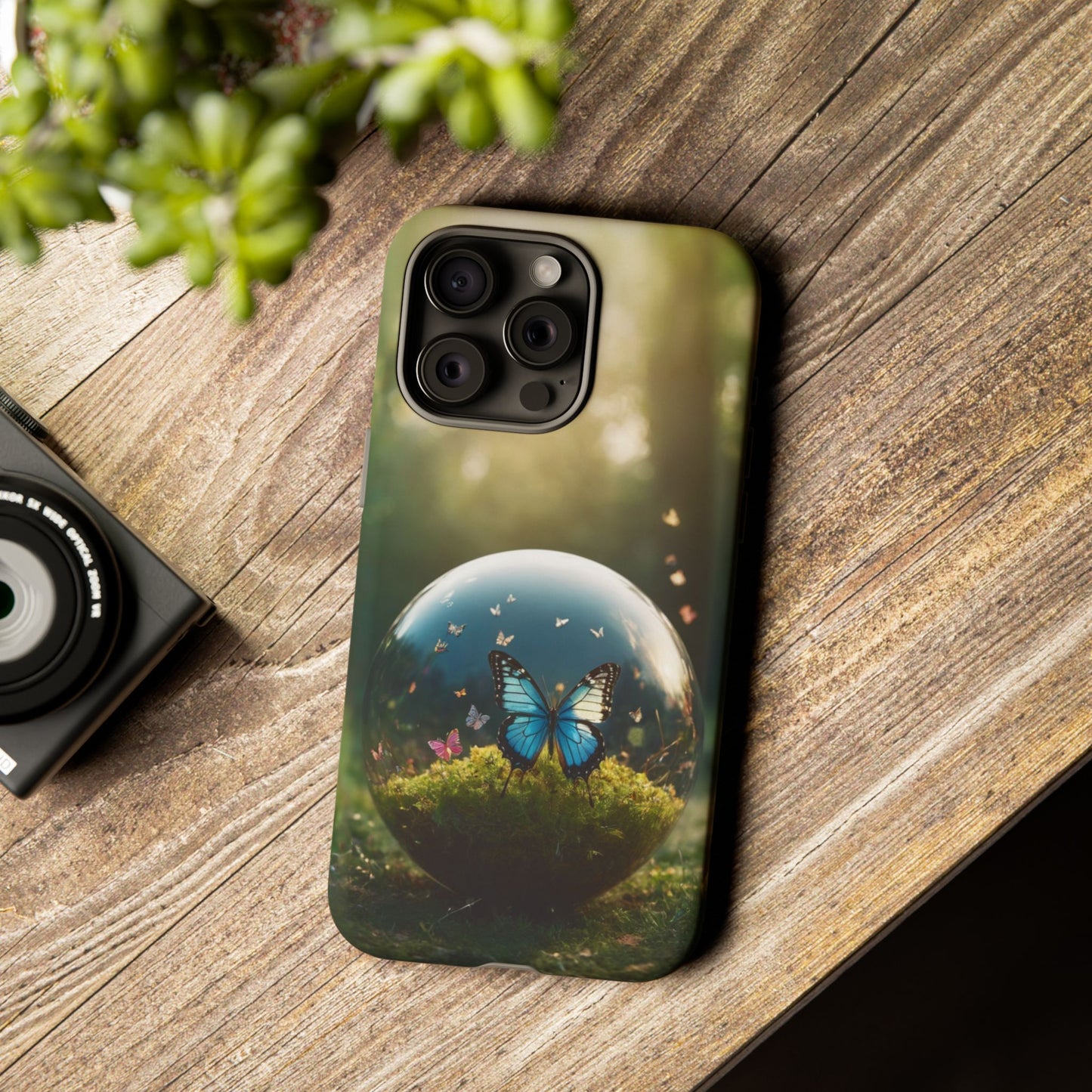Butterfly Ball Custom Phone Case for iPhone 8–16 Pro Max, iPhone 8 Plus–13 Mini, iPhone XS–XS Max, iPhone 11–14 Pro Max - Designed by Thalia