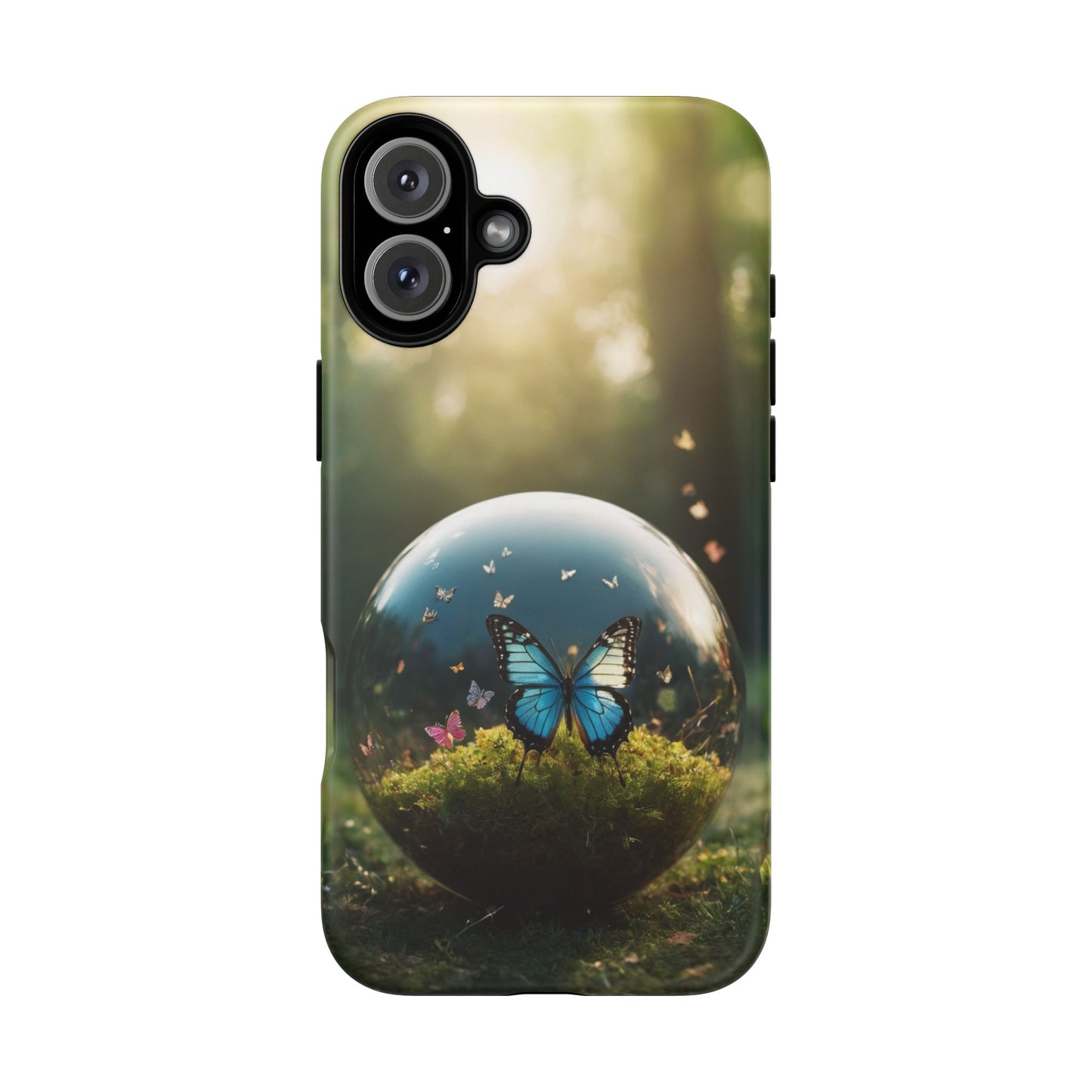Butterfly Ball Custom Phone Case for iPhone 8–16 Pro Max, iPhone 8 Plus–13 Mini, iPhone XS–XS Max, iPhone 11–14 Pro Max - Designed by Thalia