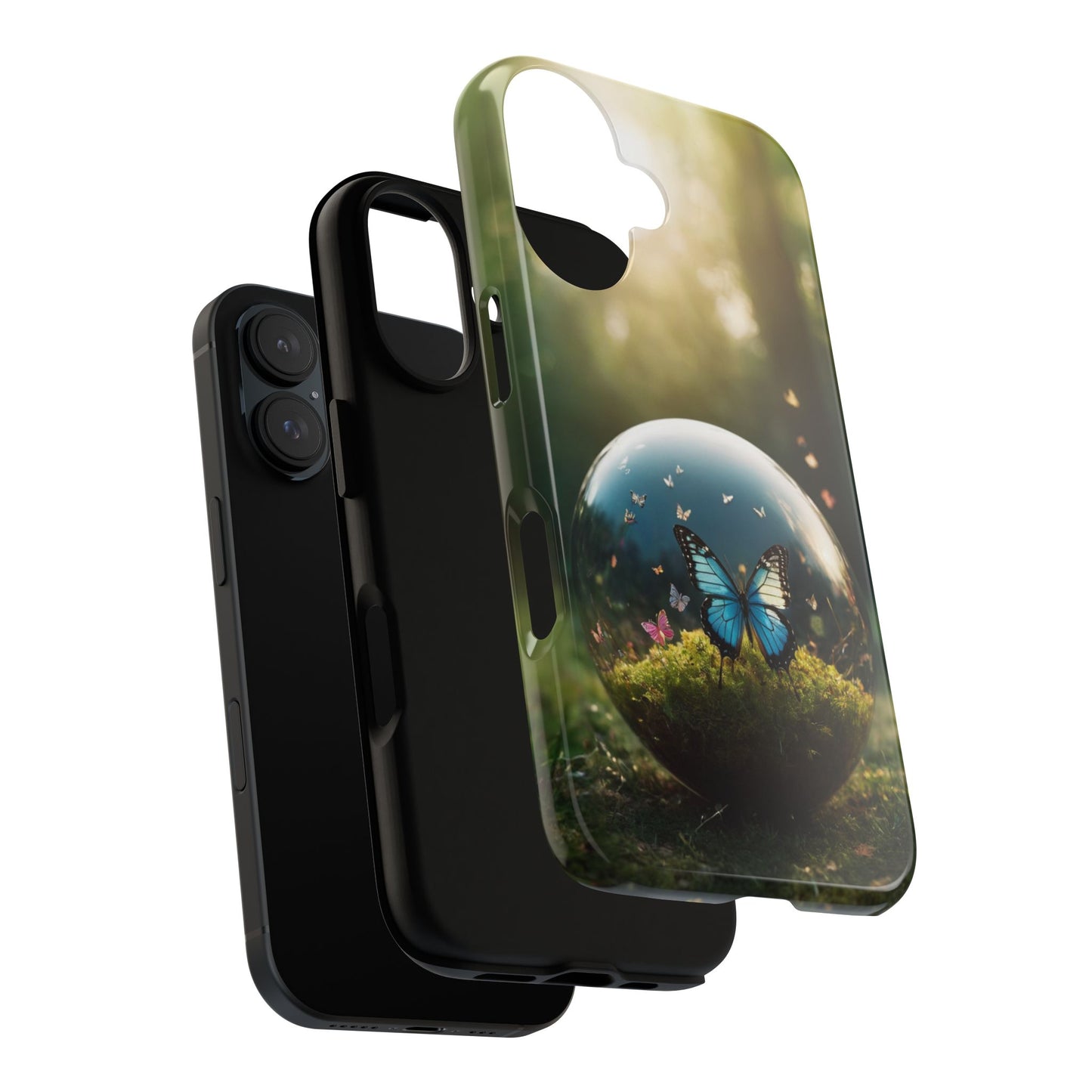 Butterfly Ball Custom Phone Case for iPhone 8–16 Pro Max, iPhone 8 Plus–13 Mini, iPhone XS–XS Max, iPhone 11–14 Pro Max - Designed by Thalia