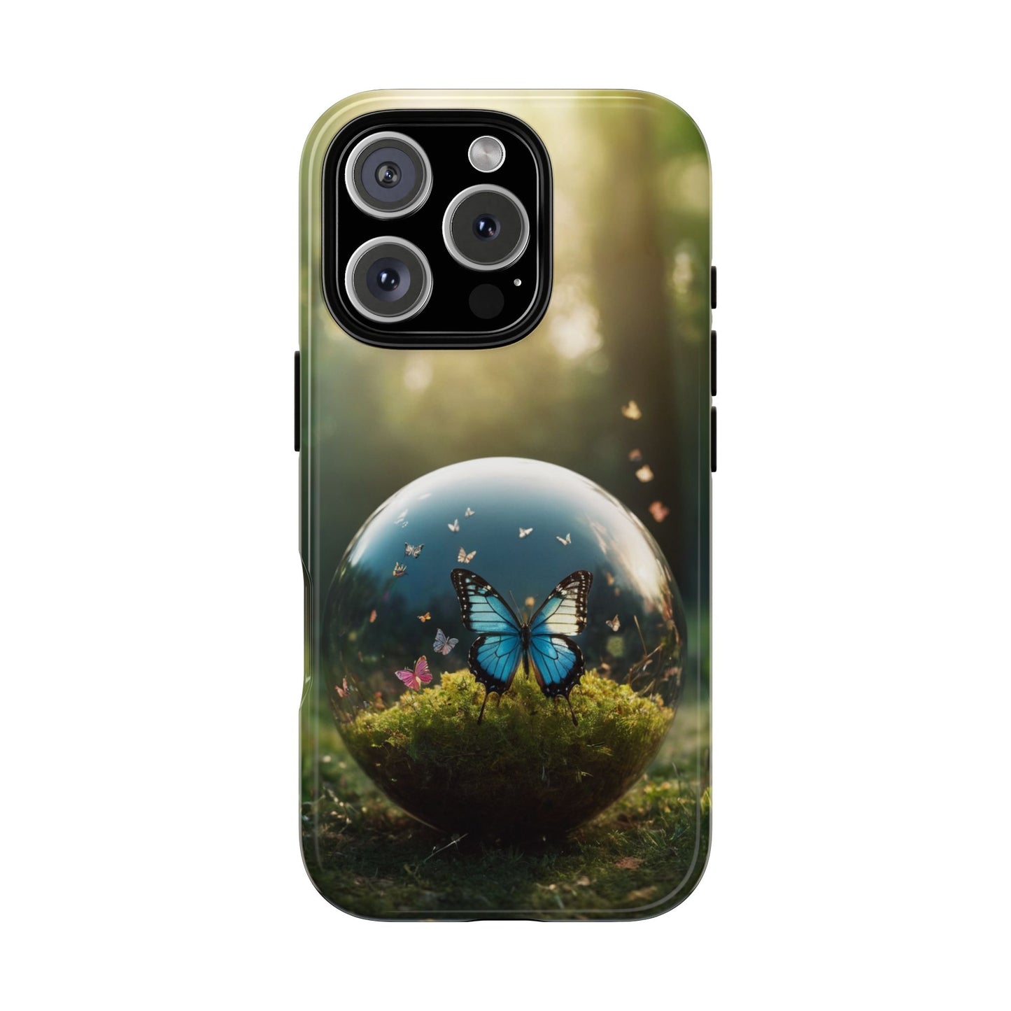 Butterfly Ball Custom Phone Case for iPhone 8–16 Pro Max, iPhone 8 Plus–13 Mini, iPhone XS–XS Max, iPhone 11–14 Pro Max - Designed by Thalia