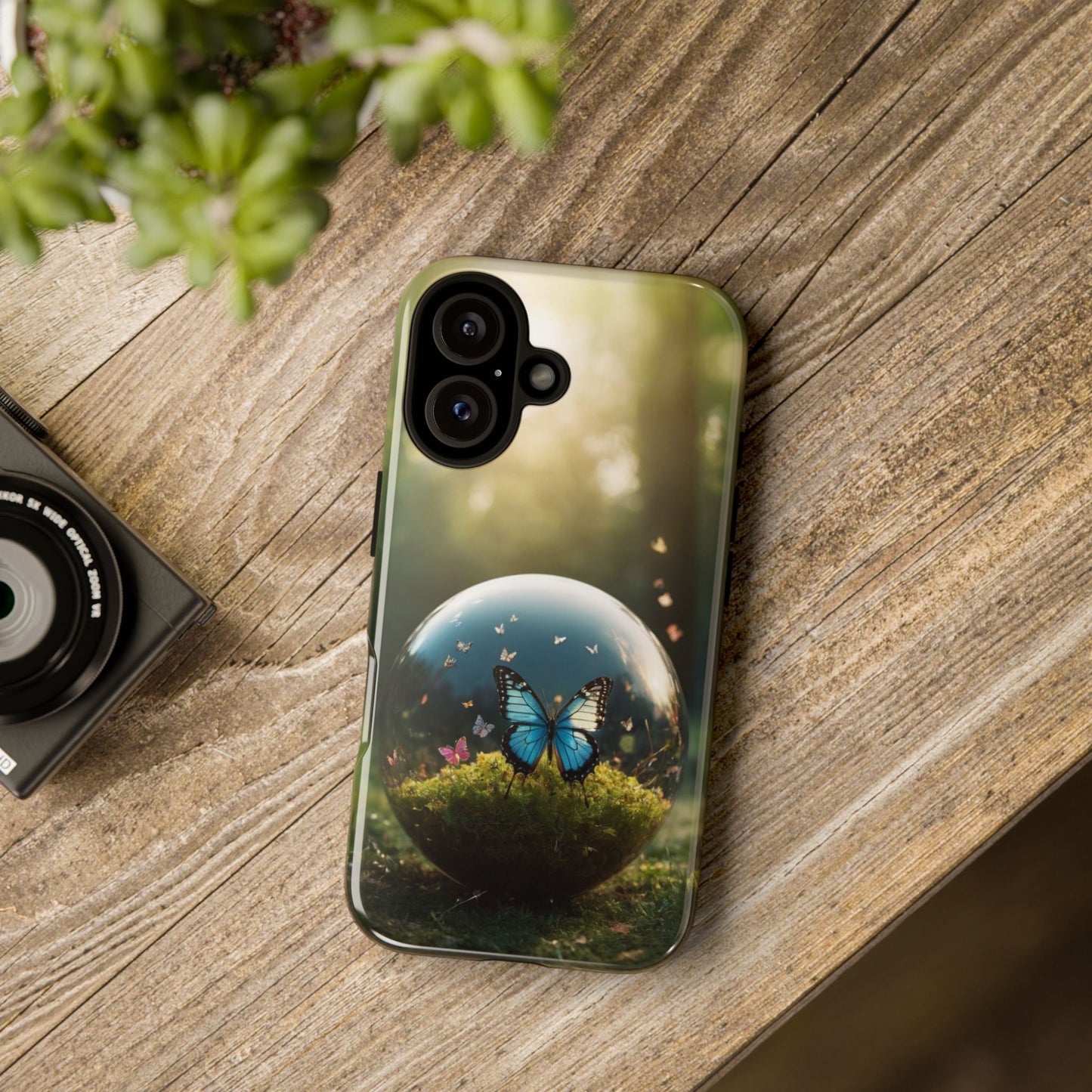 Butterfly Ball Custom Phone Case for iPhone 8–16 Pro Max, iPhone 8 Plus–13 Mini, iPhone XS–XS Max, iPhone 11–14 Pro Max - Designed by Thalia