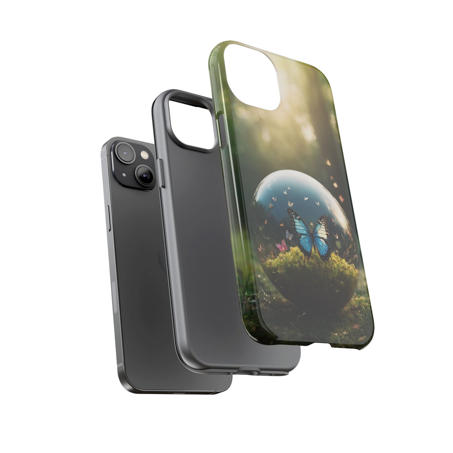 Butterfly Ball Custom Phone Case for iPhone 8–16 Pro Max, iPhone 8 Plus–13 Mini, iPhone XS–XS Max, iPhone 11–14 Pro Max - Designed by Thalia