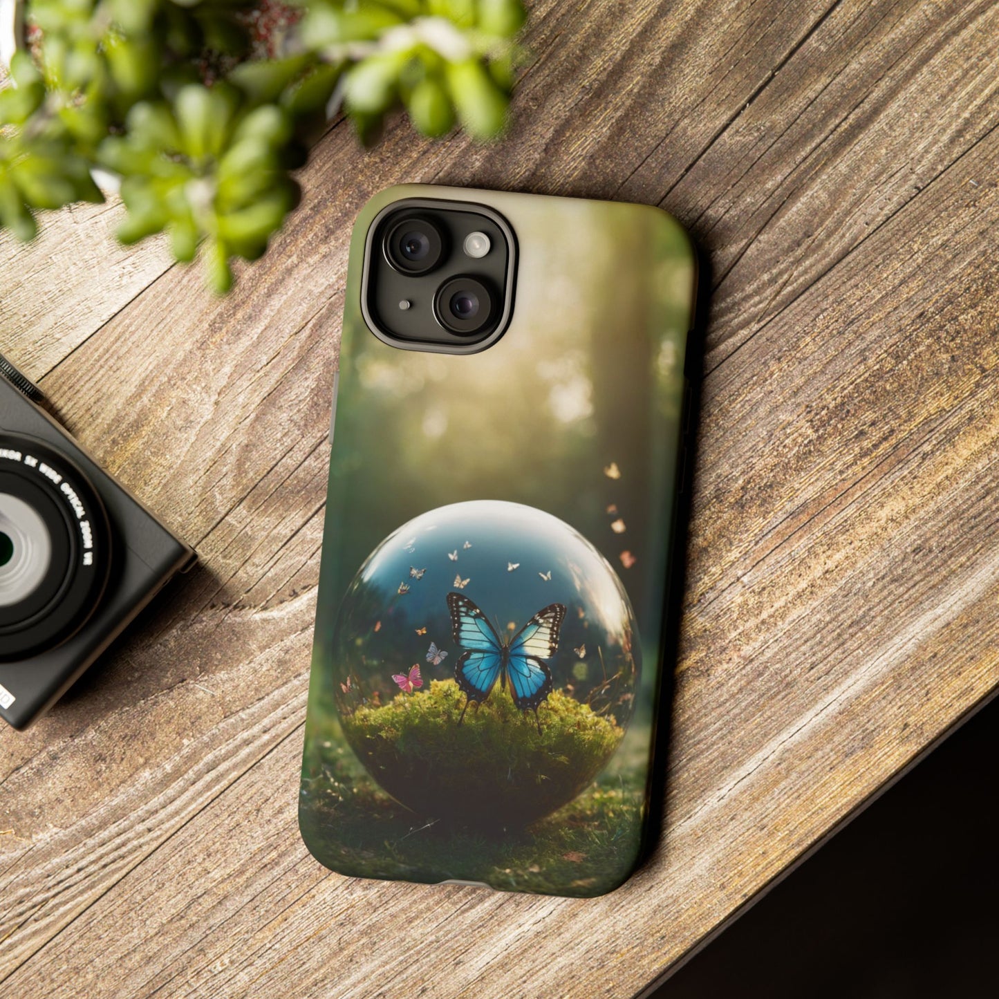 Butterfly Ball Custom Phone Case for iPhone 8–16 Pro Max, iPhone 8 Plus–13 Mini, iPhone XS–XS Max, iPhone 11–14 Pro Max - Designed by Thalia