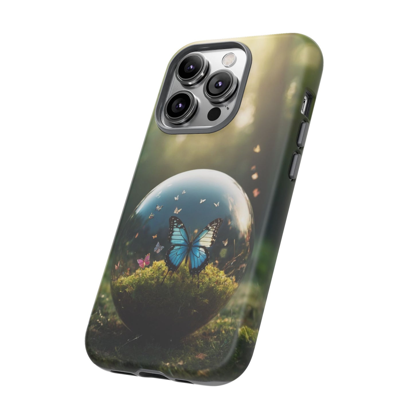 Butterfly Ball Custom Phone Case for iPhone 8–16 Pro Max, iPhone 8 Plus–13 Mini, iPhone XS–XS Max, iPhone 11–14 Pro Max - Designed by Thalia