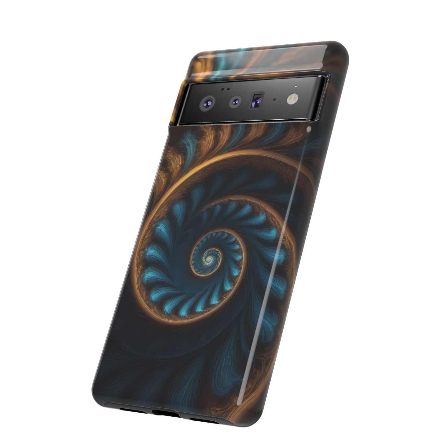 3D Fractal Custom Phone Case for Google Pixel 8 Pro, Pixel 8, Pixel 7, Pixel 6 Pro, Pixel 6, Pixel 5 5G - Designed by Thalia