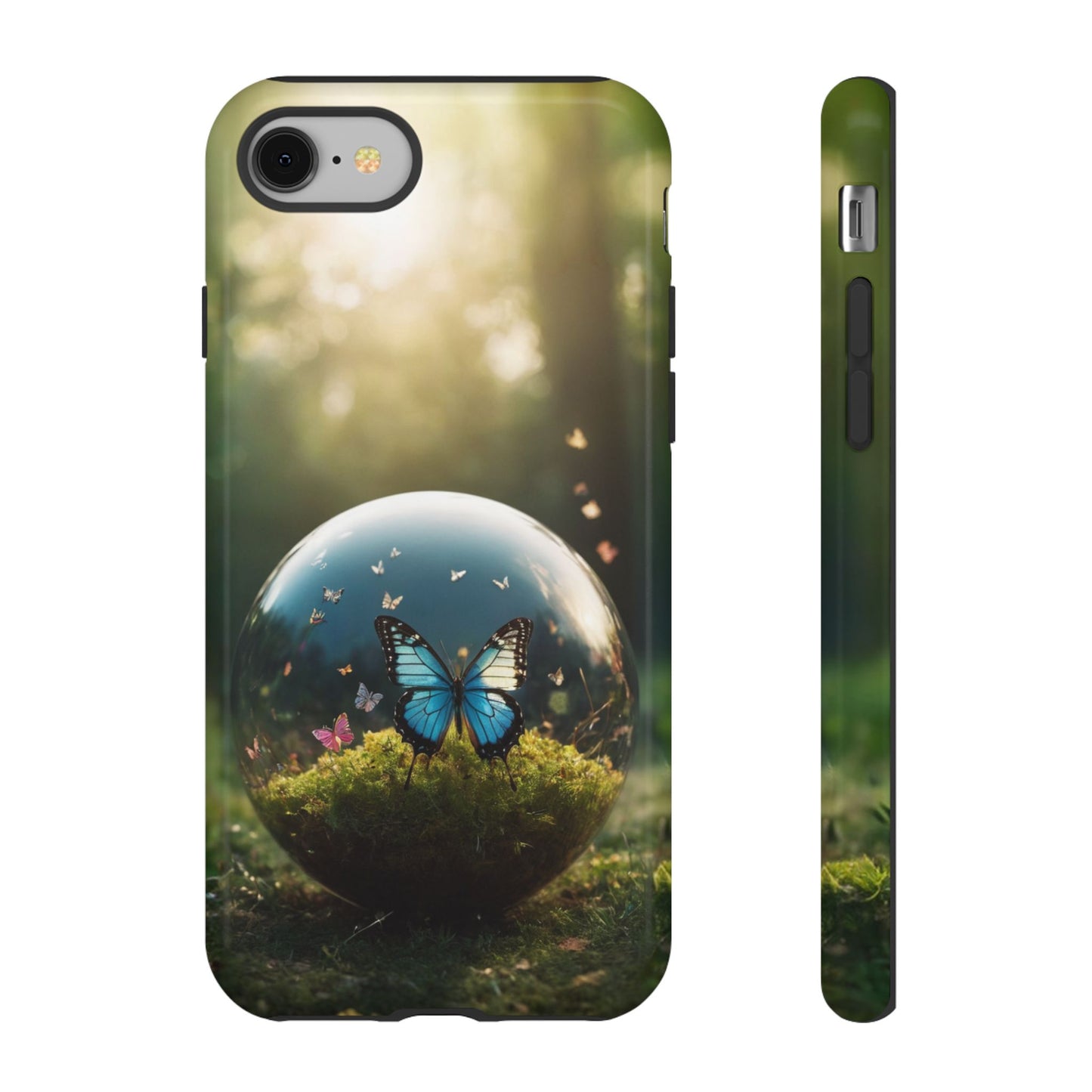 Butterfly Ball Custom Phone Case for iPhone 8–16 Pro Max, iPhone 8 Plus–13 Mini, iPhone XS–XS Max, iPhone 11–14 Pro Max - Designed by Thalia