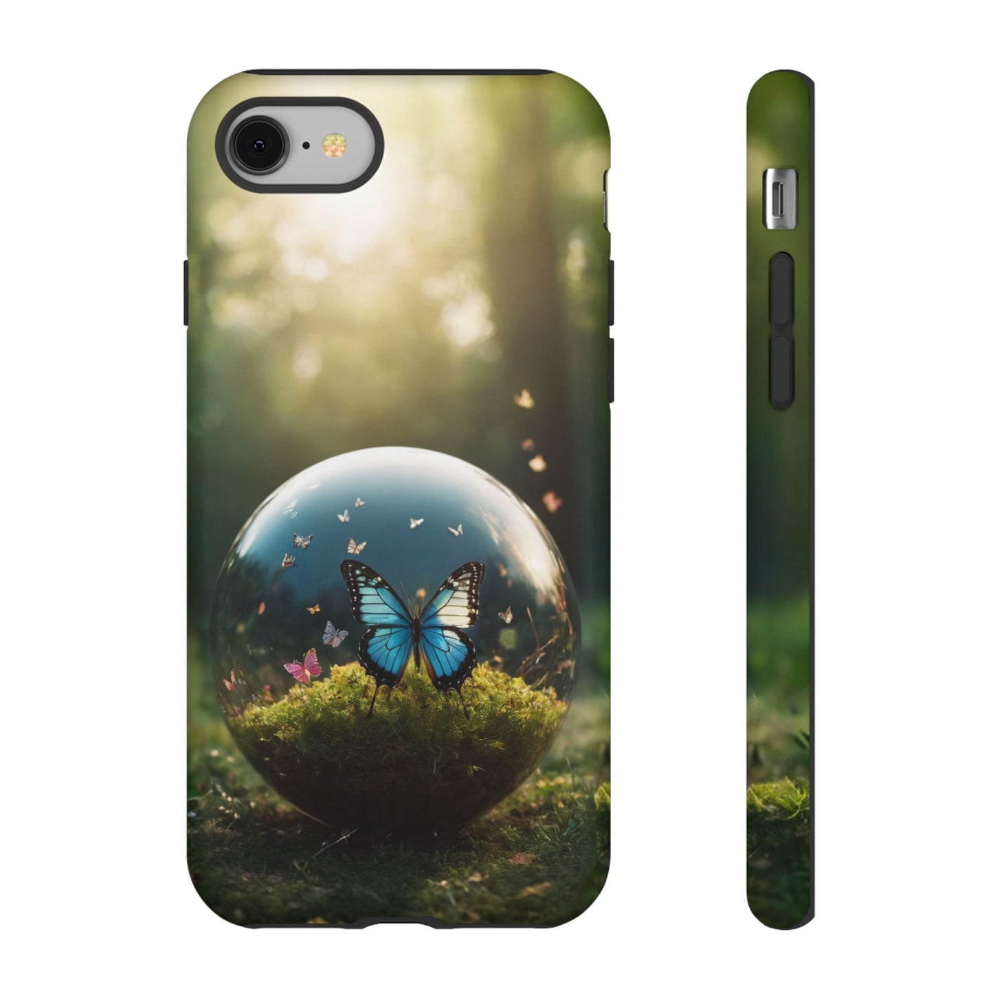 Butterfly Ball Custom Phone Case for iPhone 8–16 Pro Max, iPhone 8 Plus–13 Mini, iPhone XS–XS Max, iPhone 11–14 Pro Max - Designed by Thalia