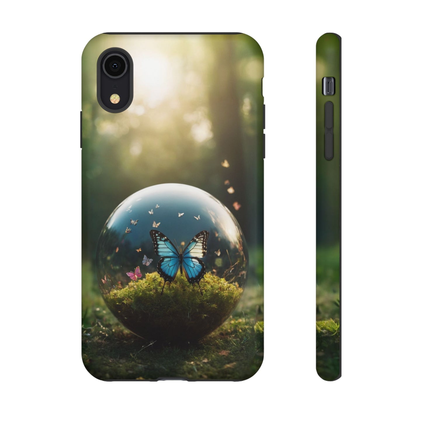 Butterfly Ball Custom Phone Case for iPhone 8–16 Pro Max, iPhone 8 Plus–13 Mini, iPhone XS–XS Max, iPhone 11–14 Pro Max - Designed by Thalia