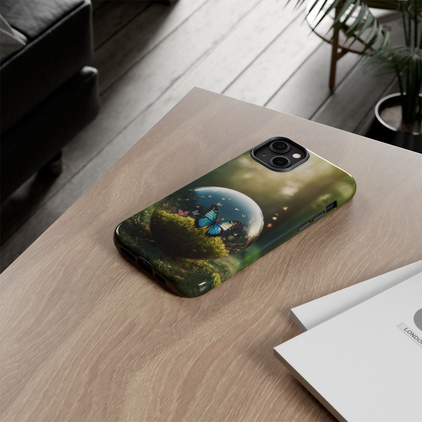 Butterfly Ball Custom Phone Case for iPhone 8–16 Pro Max, iPhone 8 Plus–13 Mini, iPhone XS–XS Max, iPhone 11–14 Pro Max - Designed by Thalia