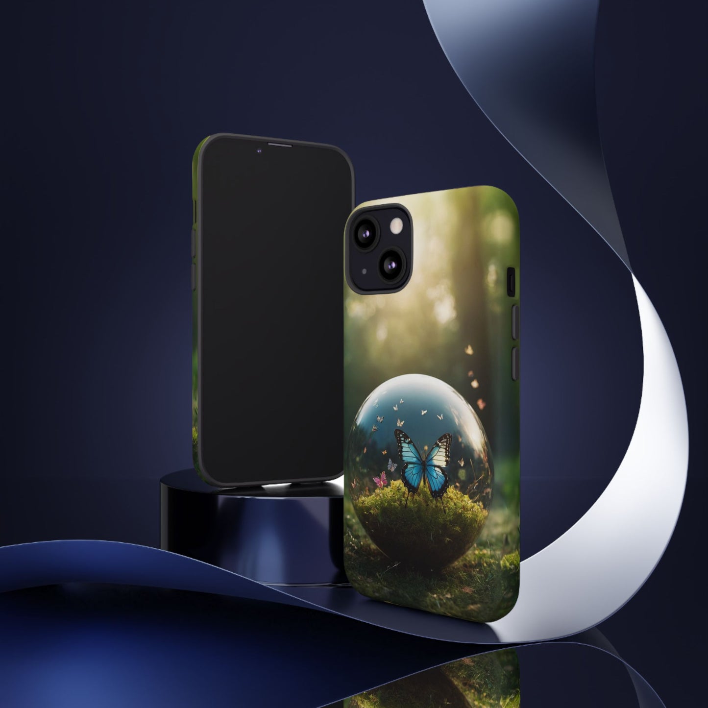 Butterfly Ball Custom Phone Case for iPhone 8–16 Pro Max, iPhone 8 Plus–13 Mini, iPhone XS–XS Max, iPhone 11–14 Pro Max - Designed by Thalia