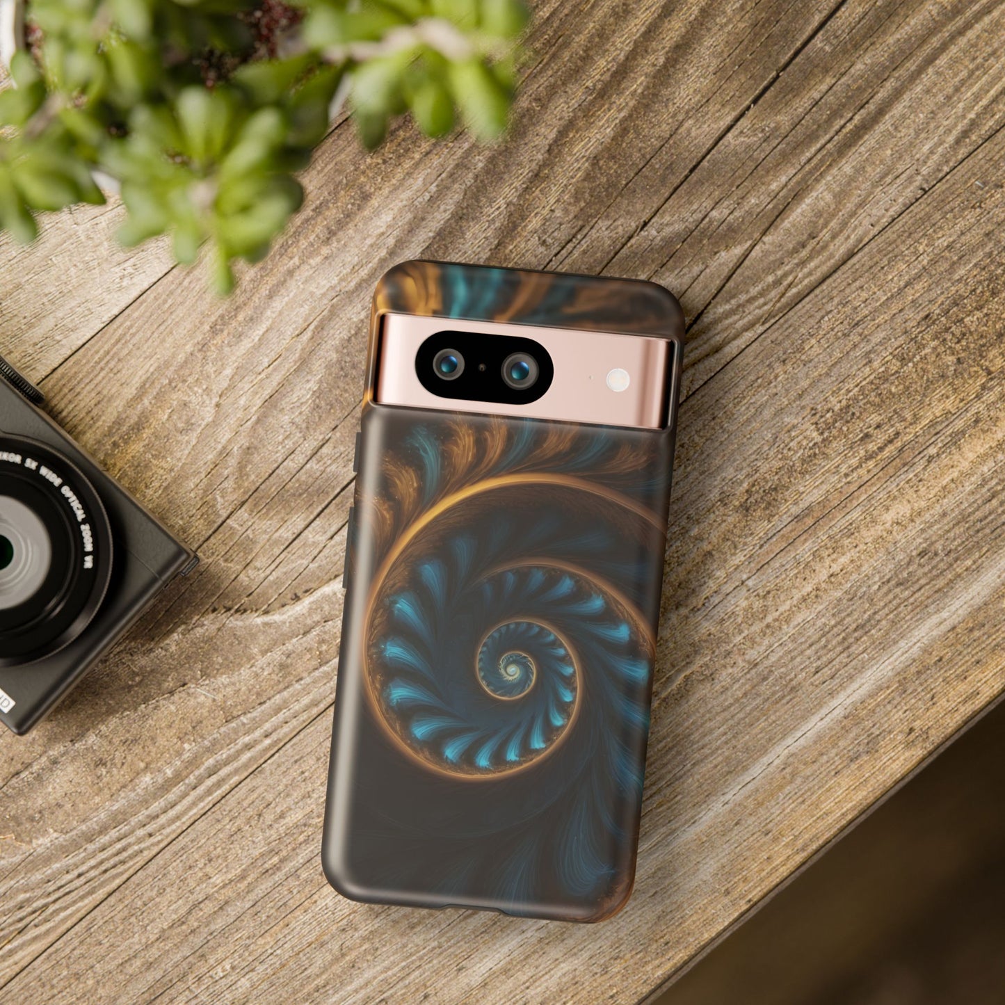 3D Fractal Custom Phone Case for Google Pixel 8 Pro, Pixel 8, Pixel 7, Pixel 6 Pro, Pixel 6, Pixel 5 5G - Designed by Thalia