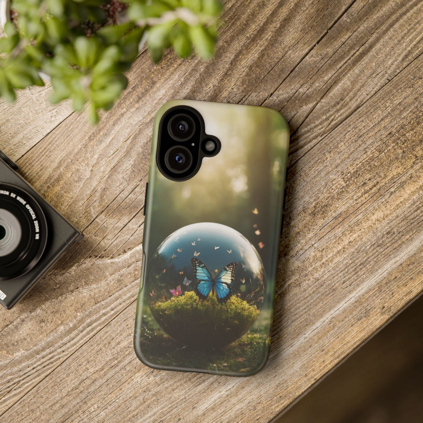 Butterfly Ball Custom Phone Case for iPhone 8–16 Pro Max, iPhone 8 Plus–13 Mini, iPhone XS–XS Max, iPhone 11–14 Pro Max - Designed by Thalia