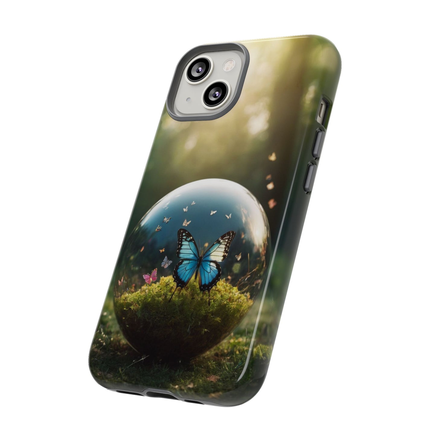 Butterfly Ball Custom Phone Case for iPhone 8–16 Pro Max, iPhone 8 Plus–13 Mini, iPhone XS–XS Max, iPhone 11–14 Pro Max - Designed by Thalia