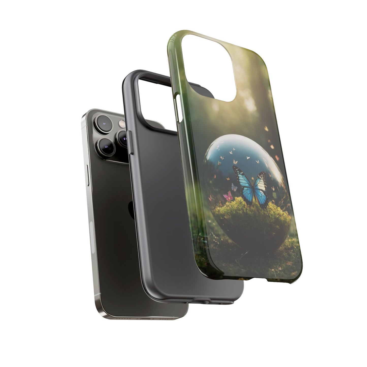 Butterfly Ball Custom Phone Case for iPhone 8–16 Pro Max, iPhone 8 Plus–13 Mini, iPhone XS–XS Max, iPhone 11–14 Pro Max - Designed by Thalia