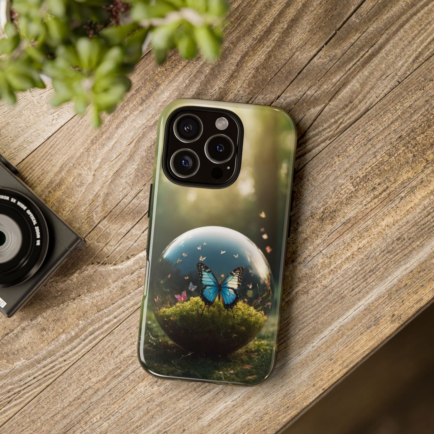 Butterfly Ball Custom Phone Case for iPhone 8–16 Pro Max, iPhone 8 Plus–13 Mini, iPhone XS–XS Max, iPhone 11–14 Pro Max - Designed by Thalia