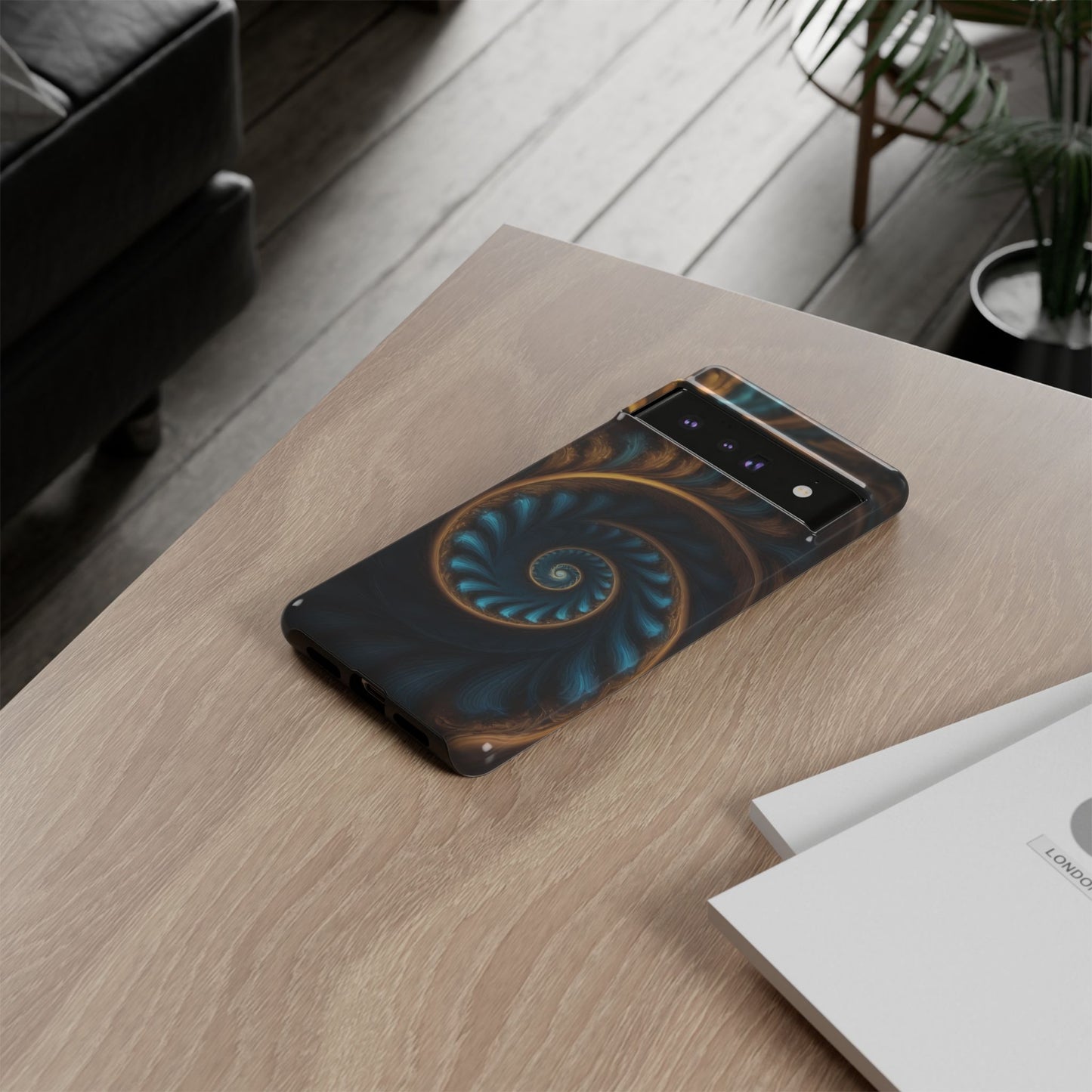 3D Fractal Custom Phone Case for Google Pixel 8 Pro, Pixel 8, Pixel 7, Pixel 6 Pro, Pixel 6, Pixel 5 5G - Designed by Thalia
