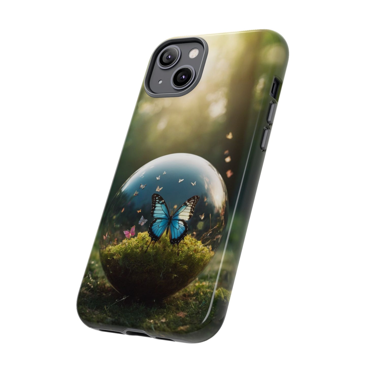 Butterfly Ball Custom Phone Case for iPhone 8–16 Pro Max, iPhone 8 Plus–13 Mini, iPhone XS–XS Max, iPhone 11–14 Pro Max - Designed by Thalia