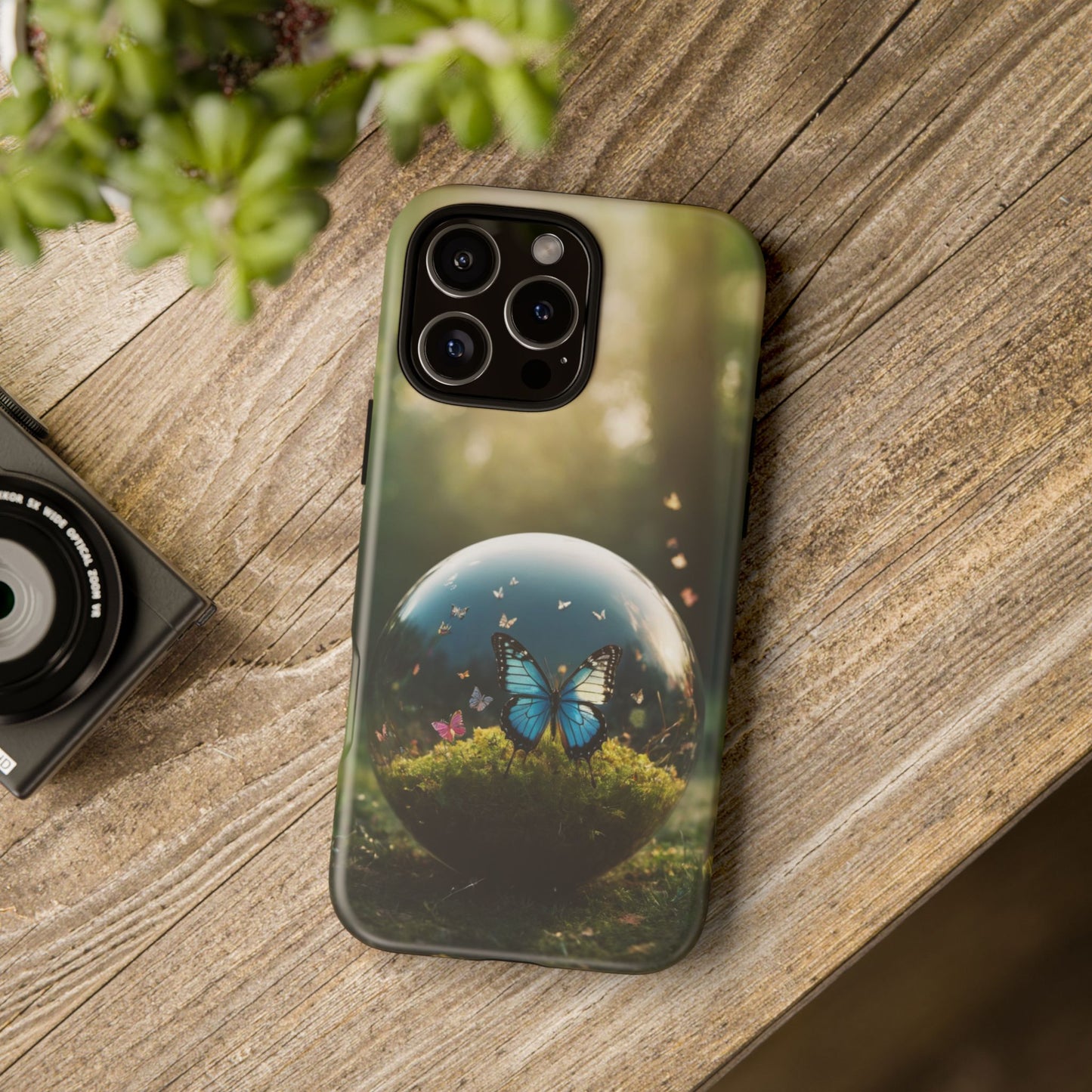 Butterfly Ball Custom Phone Case for iPhone 8–16 Pro Max, iPhone 8 Plus–13 Mini, iPhone XS–XS Max, iPhone 11–14 Pro Max - Designed by Thalia