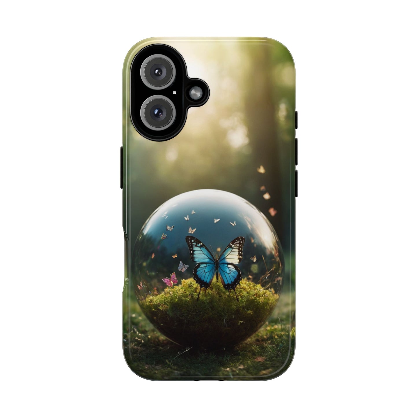 Butterfly Ball Custom Phone Case for iPhone 8–16 Pro Max, iPhone 8 Plus–13 Mini, iPhone XS–XS Max, iPhone 11–14 Pro Max - Designed by Thalia