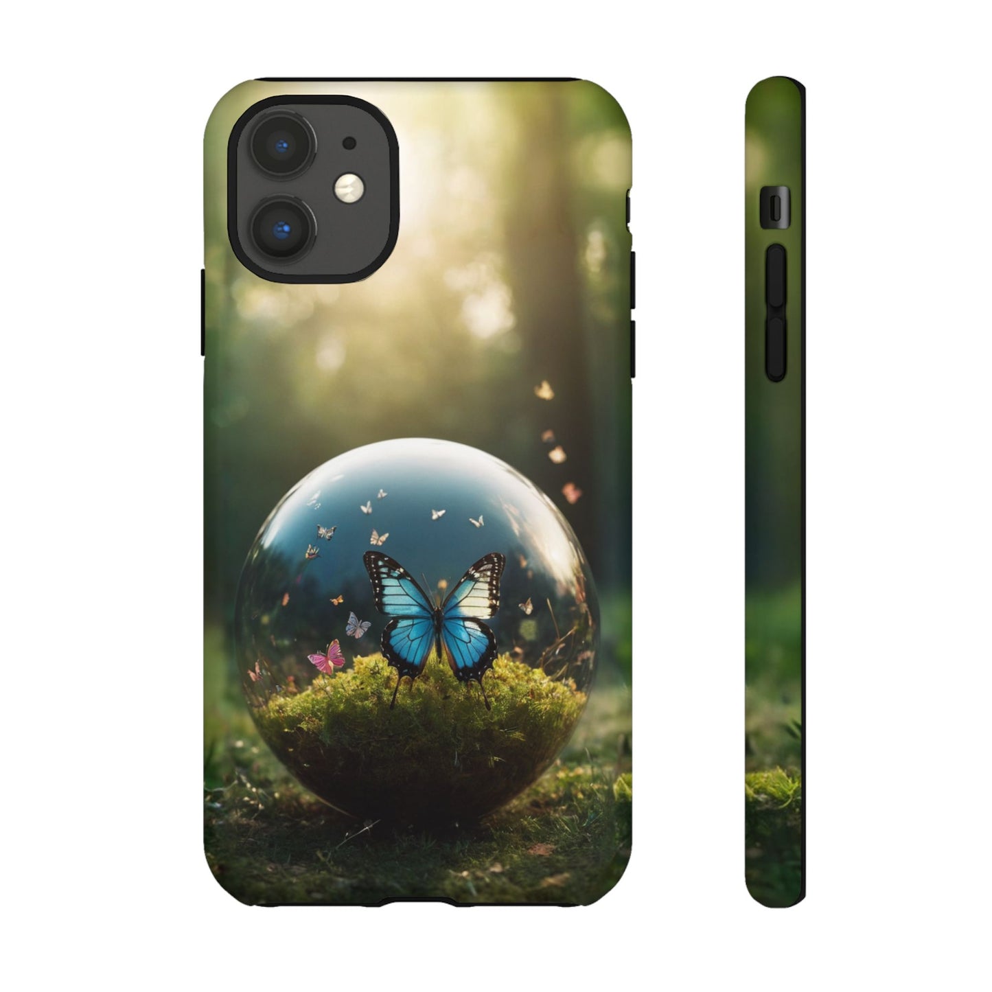 Butterfly Ball Custom Phone Case for iPhone 8–16 Pro Max, iPhone 8 Plus–13 Mini, iPhone XS–XS Max, iPhone 11–14 Pro Max - Designed by Thalia