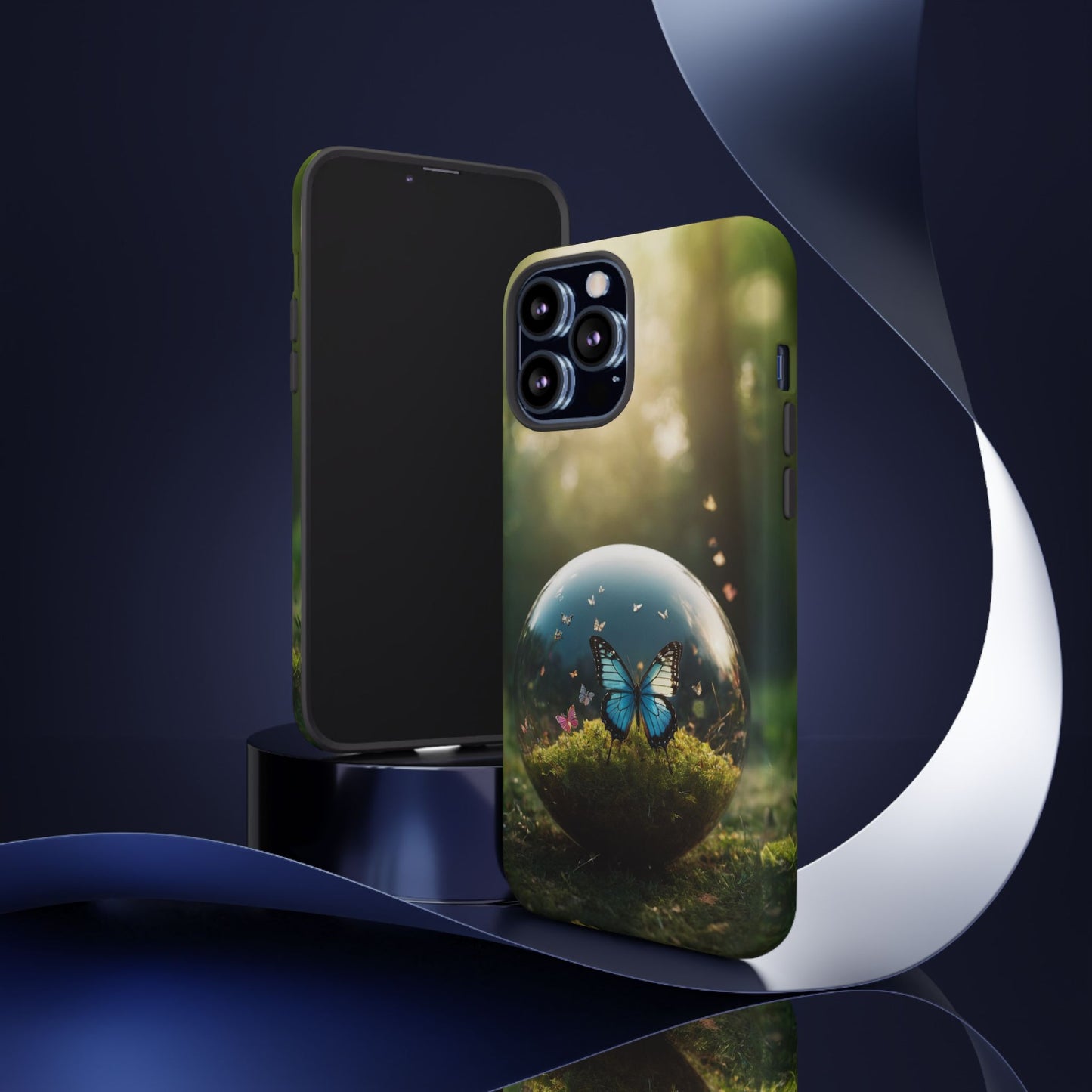 Butterfly Ball Custom Phone Case for iPhone 8–16 Pro Max, iPhone 8 Plus–13 Mini, iPhone XS–XS Max, iPhone 11–14 Pro Max - Designed by Thalia