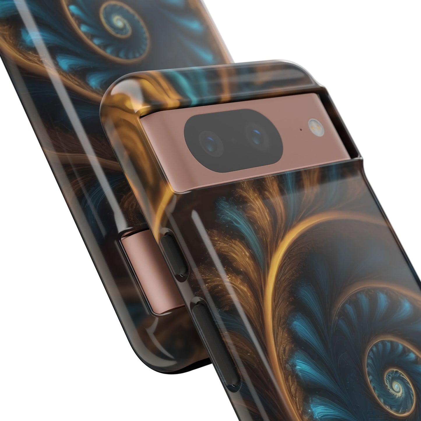 3D Fractal Custom Phone Case for Google Pixel 8 Pro, Pixel 8, Pixel 7, Pixel 6 Pro, Pixel 6, Pixel 5 5G - Designed by Thalia