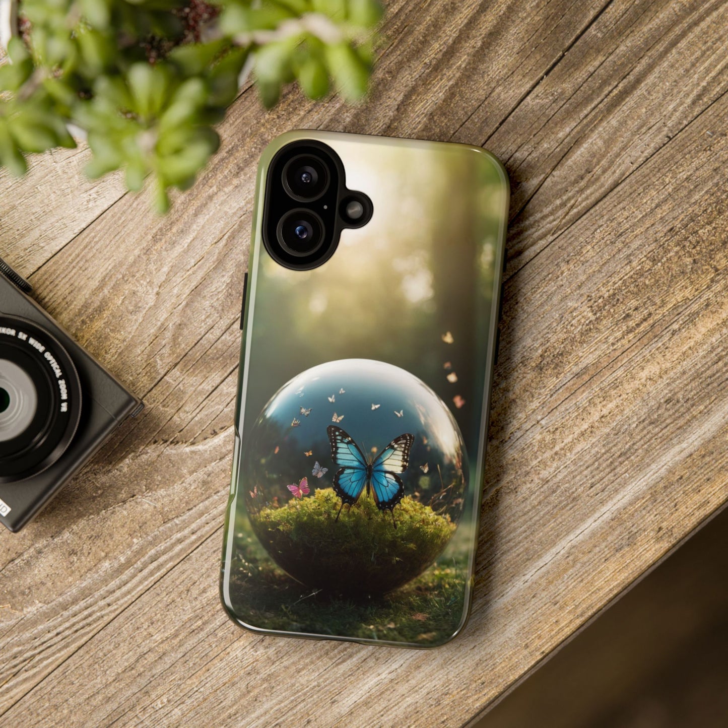 Butterfly Ball Custom Phone Case for iPhone 8–16 Pro Max, iPhone 8 Plus–13 Mini, iPhone XS–XS Max, iPhone 11–14 Pro Max - Designed by Thalia