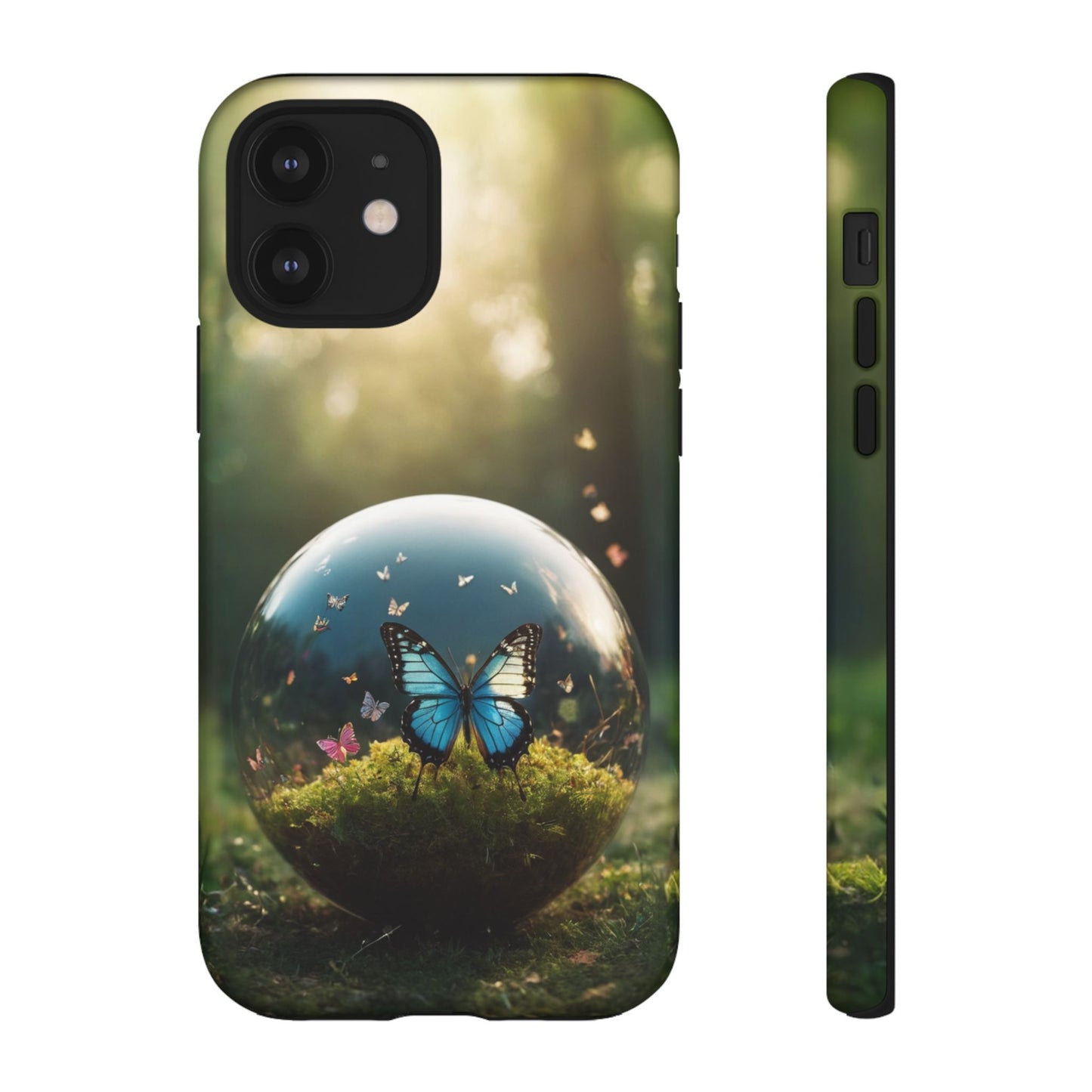 Butterfly Ball Custom Phone Case for iPhone 8–16 Pro Max, iPhone 8 Plus–13 Mini, iPhone XS–XS Max, iPhone 11–14 Pro Max - Designed by Thalia