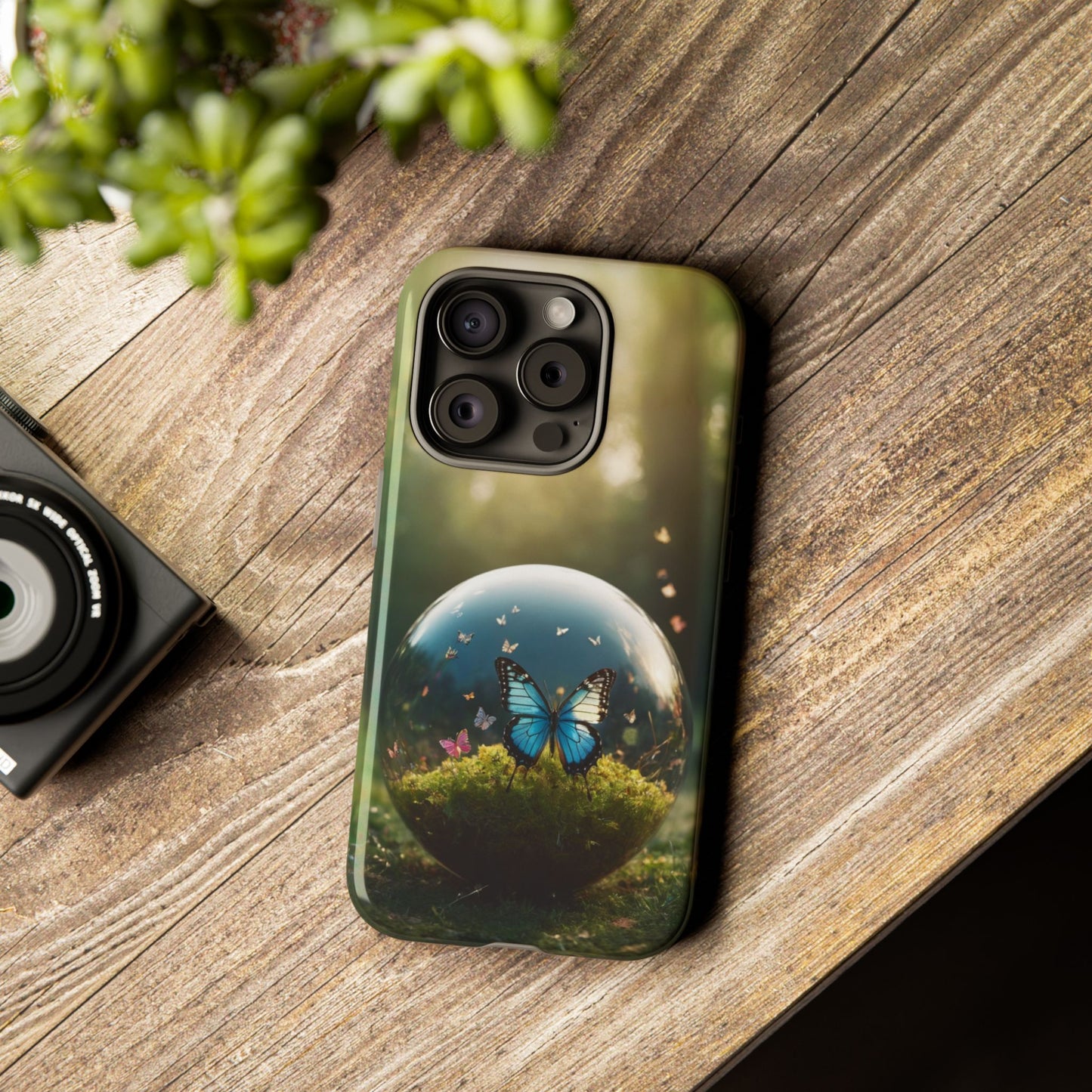 Butterfly Ball Custom Phone Case for iPhone 8–16 Pro Max, iPhone 8 Plus–13 Mini, iPhone XS–XS Max, iPhone 11–14 Pro Max - Designed by Thalia