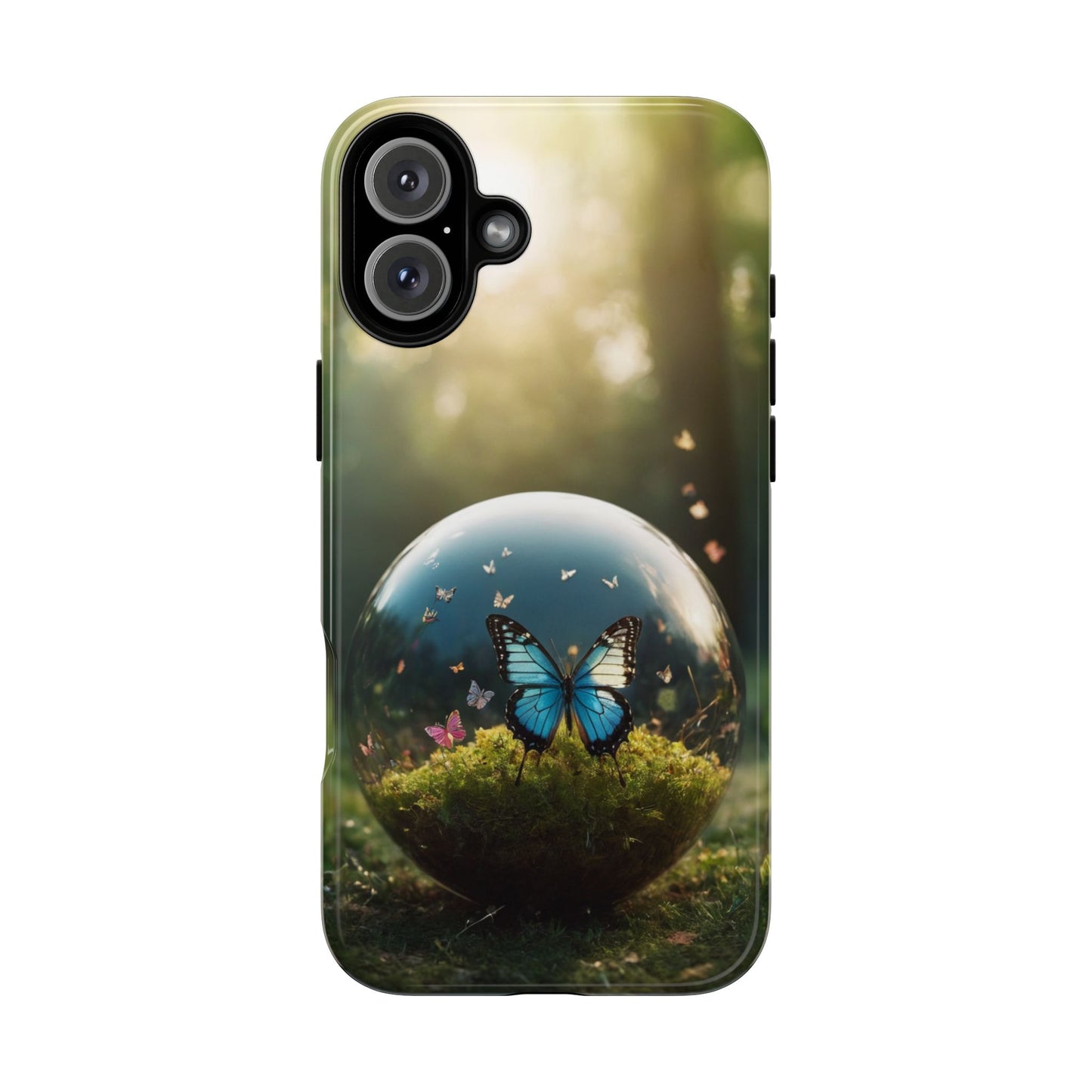 Butterfly Ball Custom Phone Case for iPhone 8–16 Pro Max, iPhone 8 Plus–13 Mini, iPhone XS–XS Max, iPhone 11–14 Pro Max - Designed by Thalia