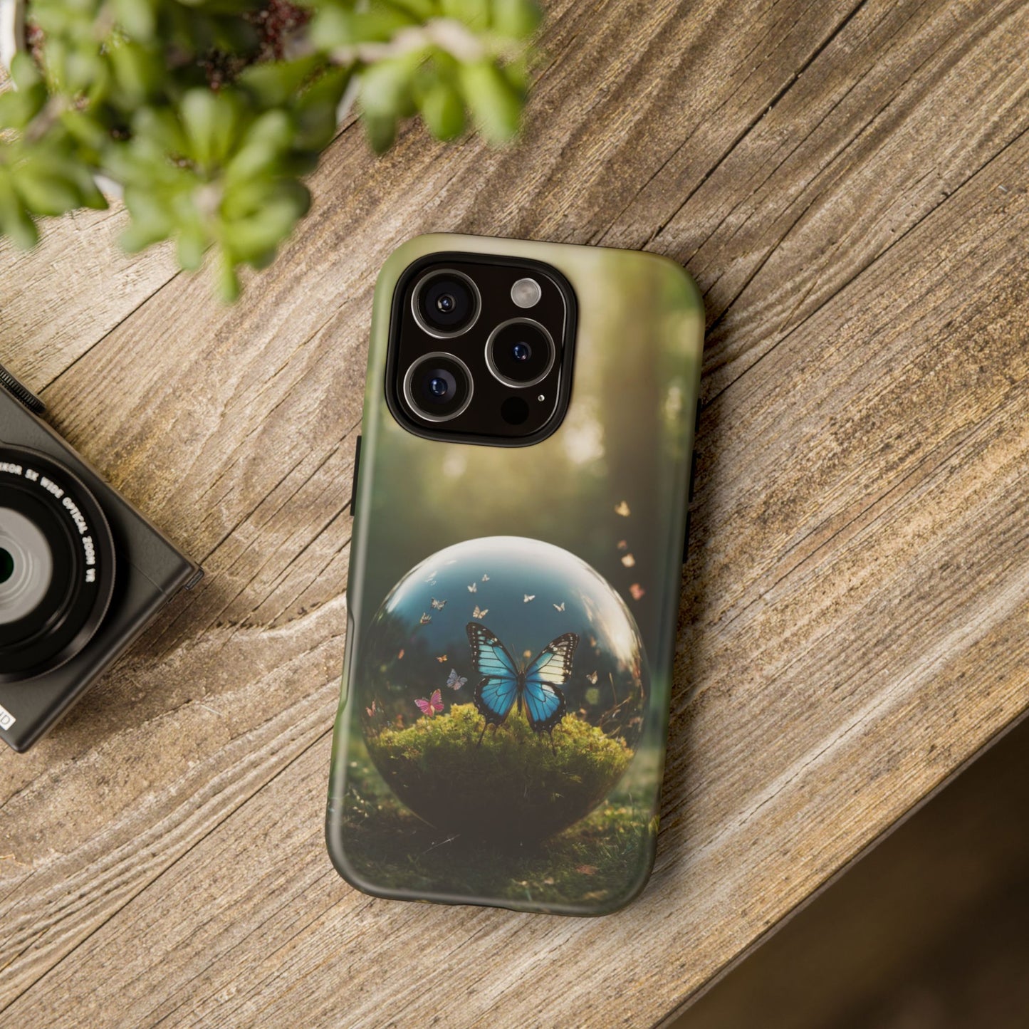 Butterfly Ball Custom Phone Case for iPhone 8–16 Pro Max, iPhone 8 Plus–13 Mini, iPhone XS–XS Max, iPhone 11–14 Pro Max - Designed by Thalia