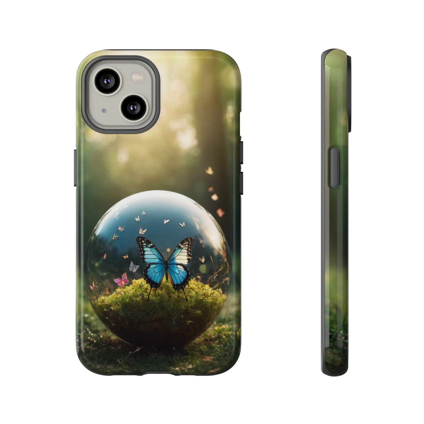 Butterfly Ball Custom Phone Case for iPhone 8–16 Pro Max, iPhone 8 Plus–13 Mini, iPhone XS–XS Max, iPhone 11–14 Pro Max - Designed by Thalia