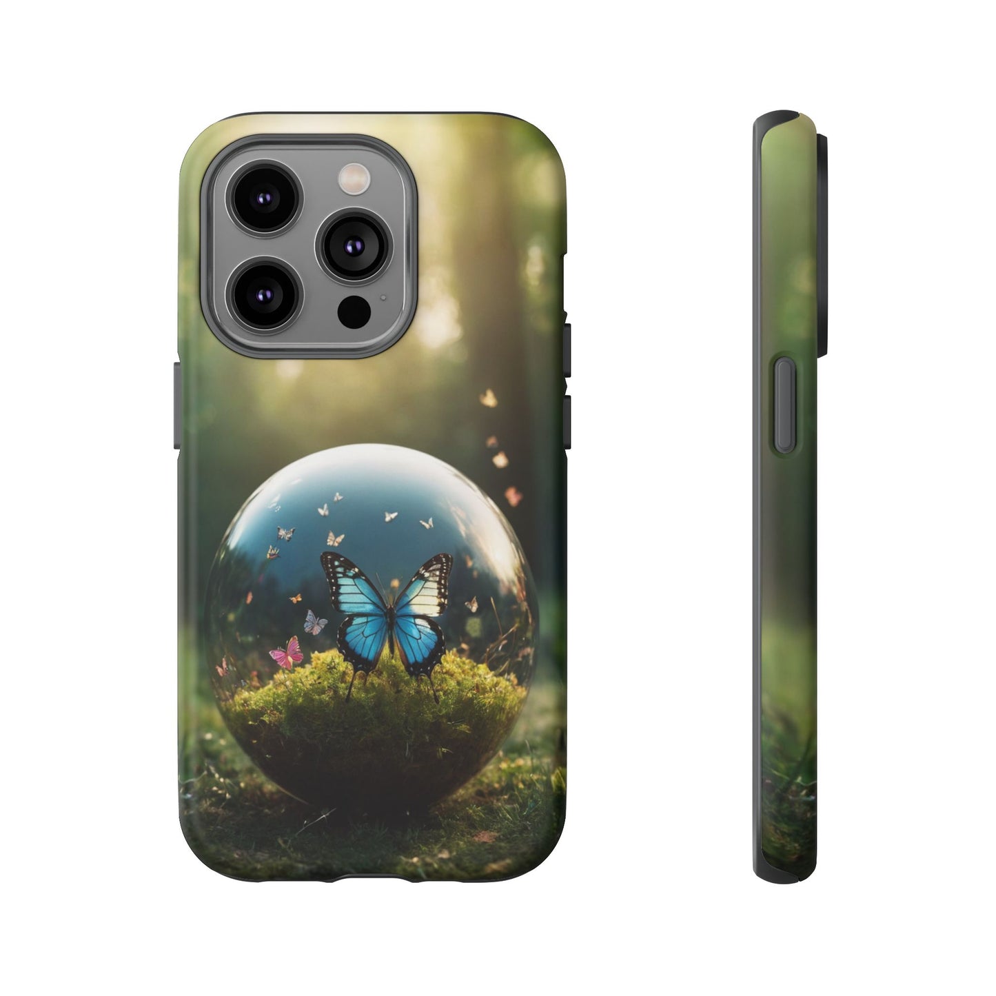 Butterfly Ball Custom Phone Case for iPhone 8–16 Pro Max, iPhone 8 Plus–13 Mini, iPhone XS–XS Max, iPhone 11–14 Pro Max - Designed by Thalia